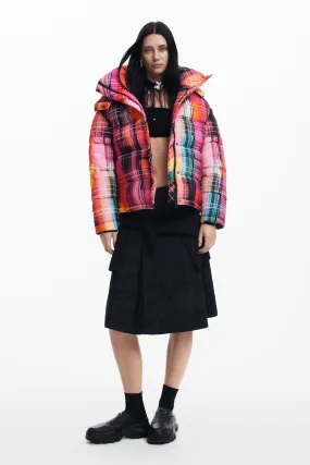 Desigual zipped Padded turtleneck coat