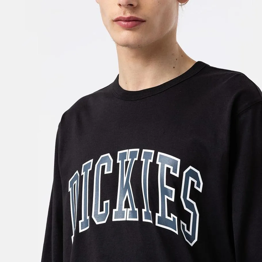 Dickies Aitkin tee l/s black/arfrce bl
