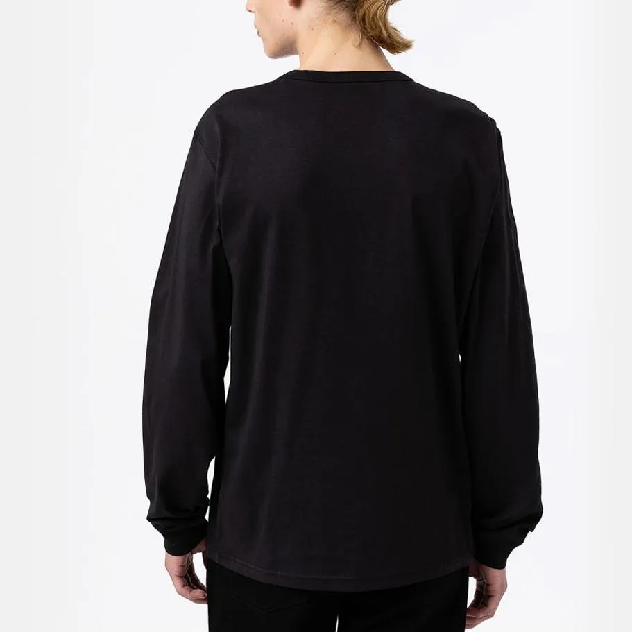 Dickies Aitkin tee l/s black/arfrce bl