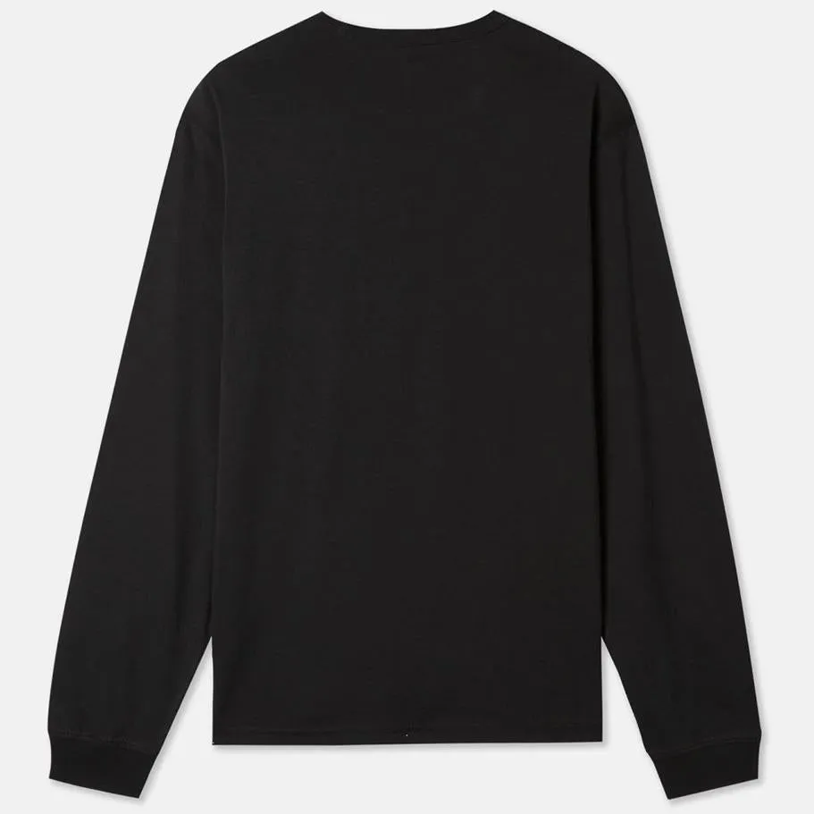 Dickies Aitkin tee l/s black/arfrce bl