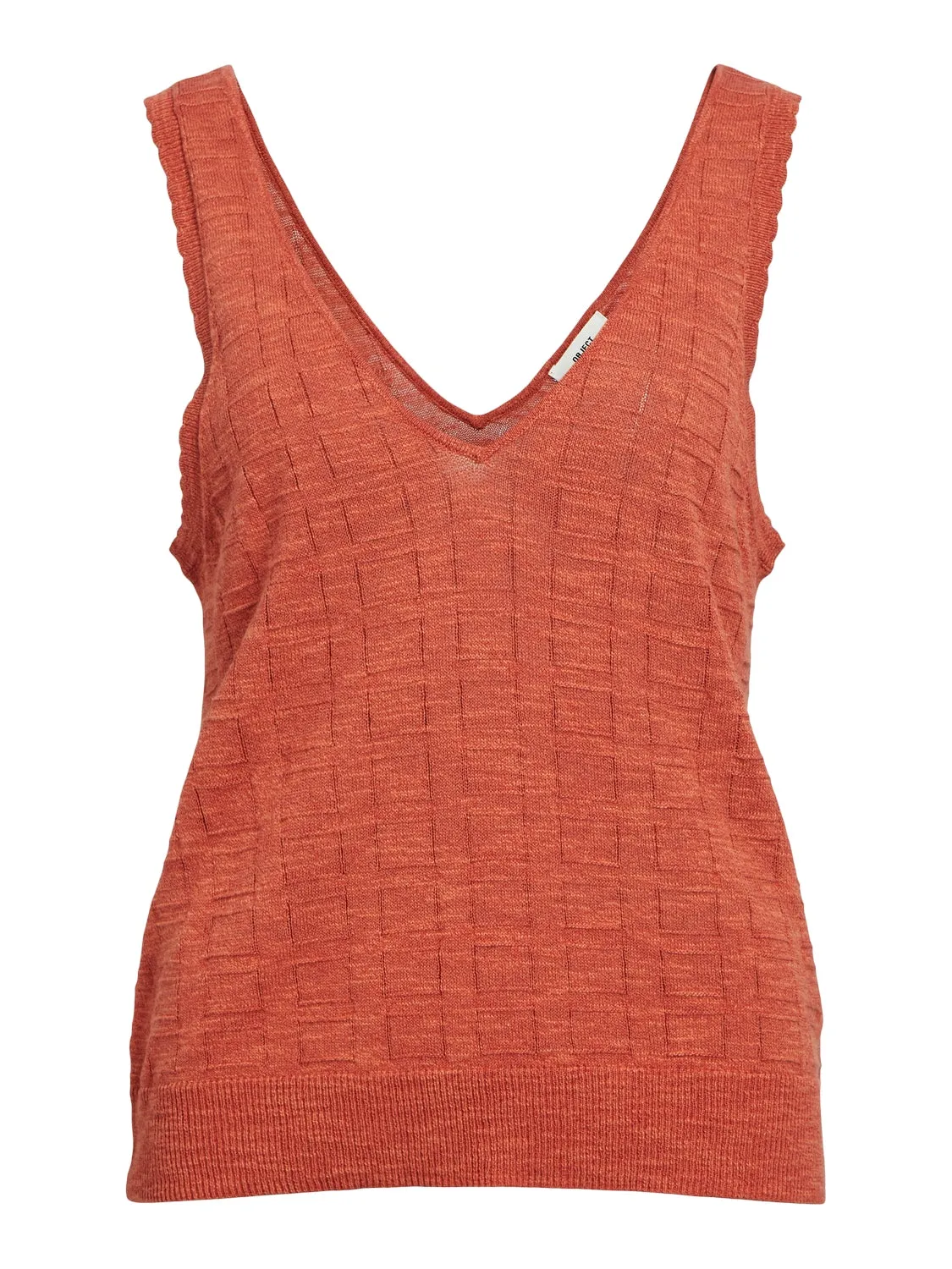 Dimka Sleeveless Knit Top (Redwood)
