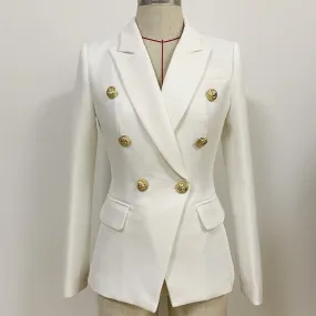 Double Breasted Slim Fitting Blazer