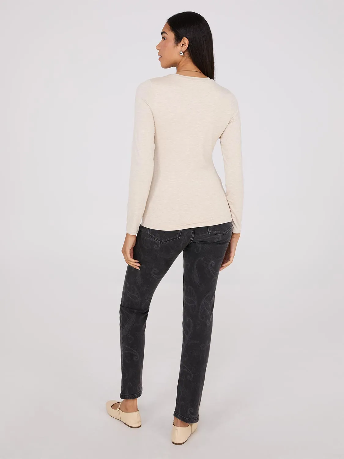 Double Layer Crew Neck Top