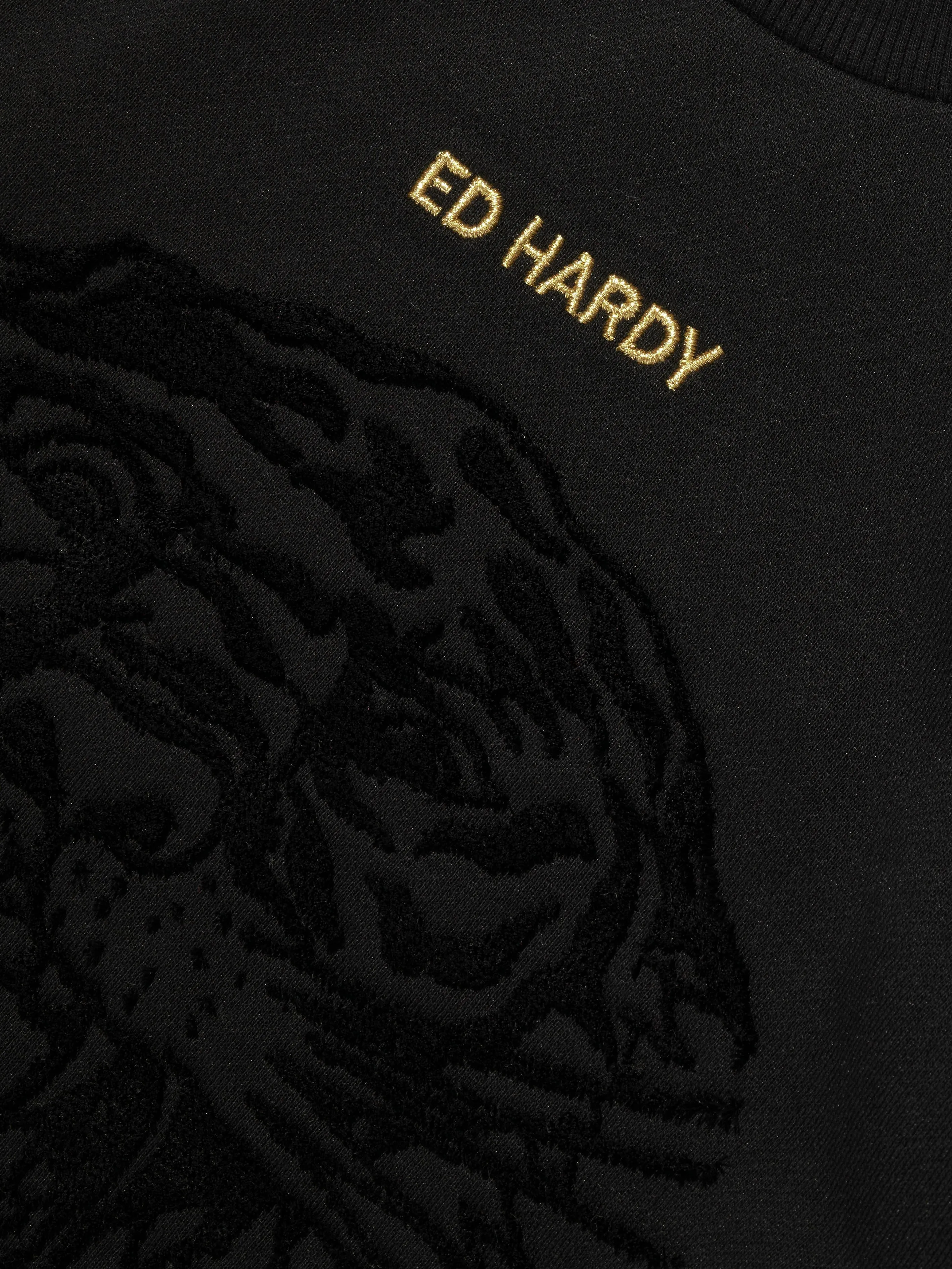 ED Hardy Girls Logo Sweatshirt in Black