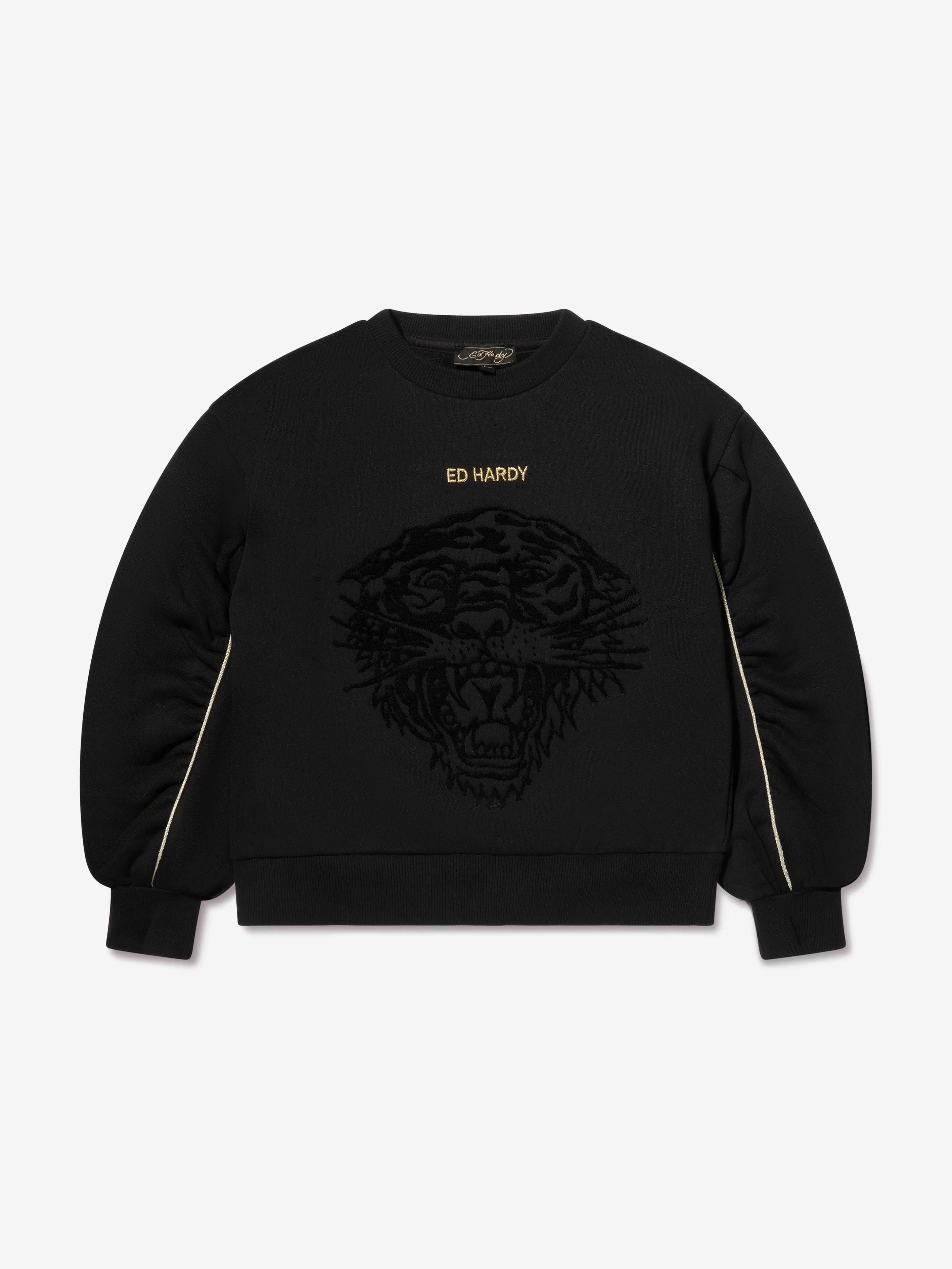 ED Hardy Girls Logo Sweatshirt in Black
