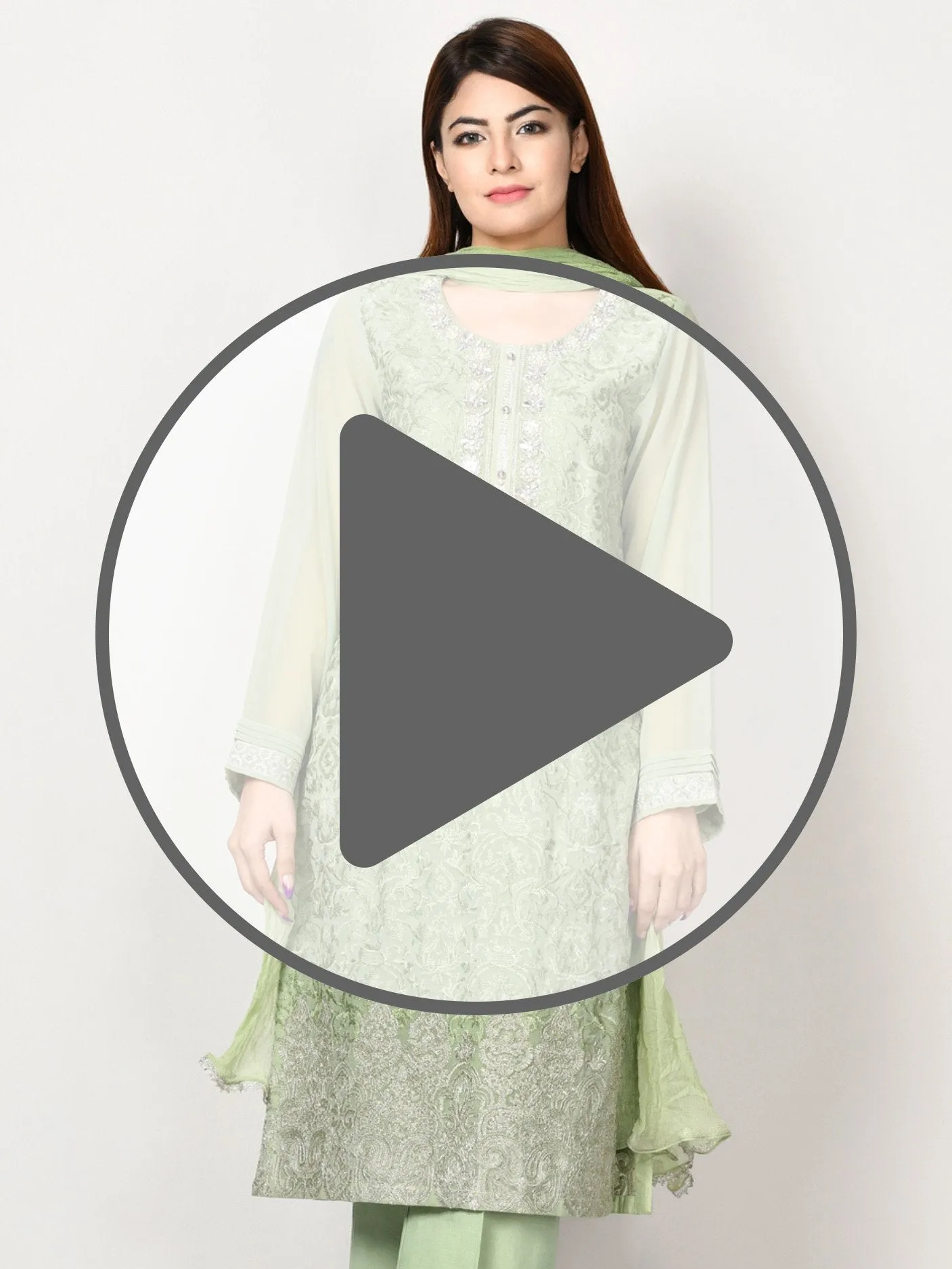 Embroidered Chiffon Suit