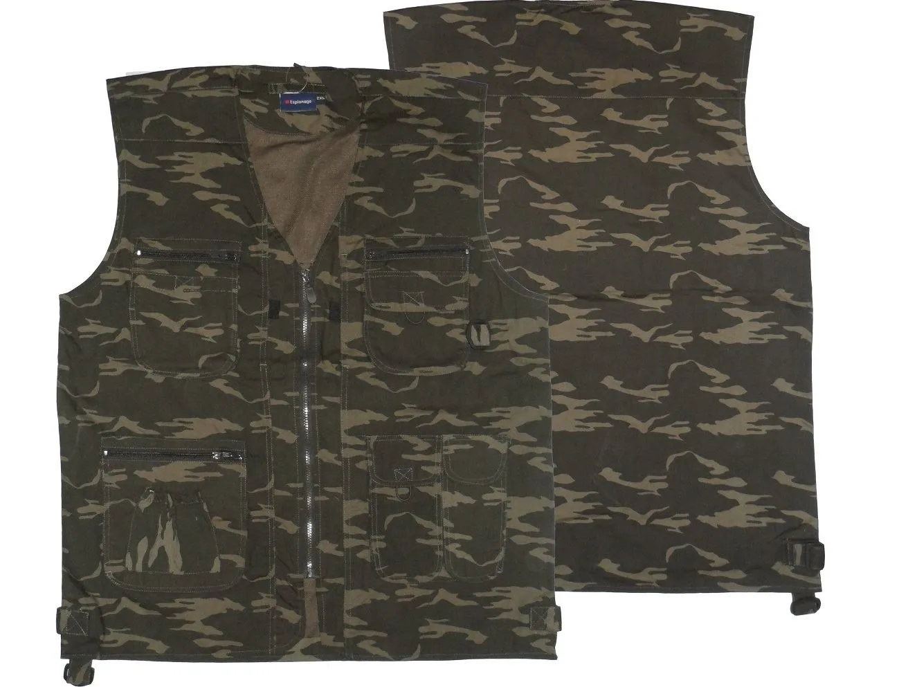 Espionage Mens Camo Jock Gilet in Size 2XL to 8XL