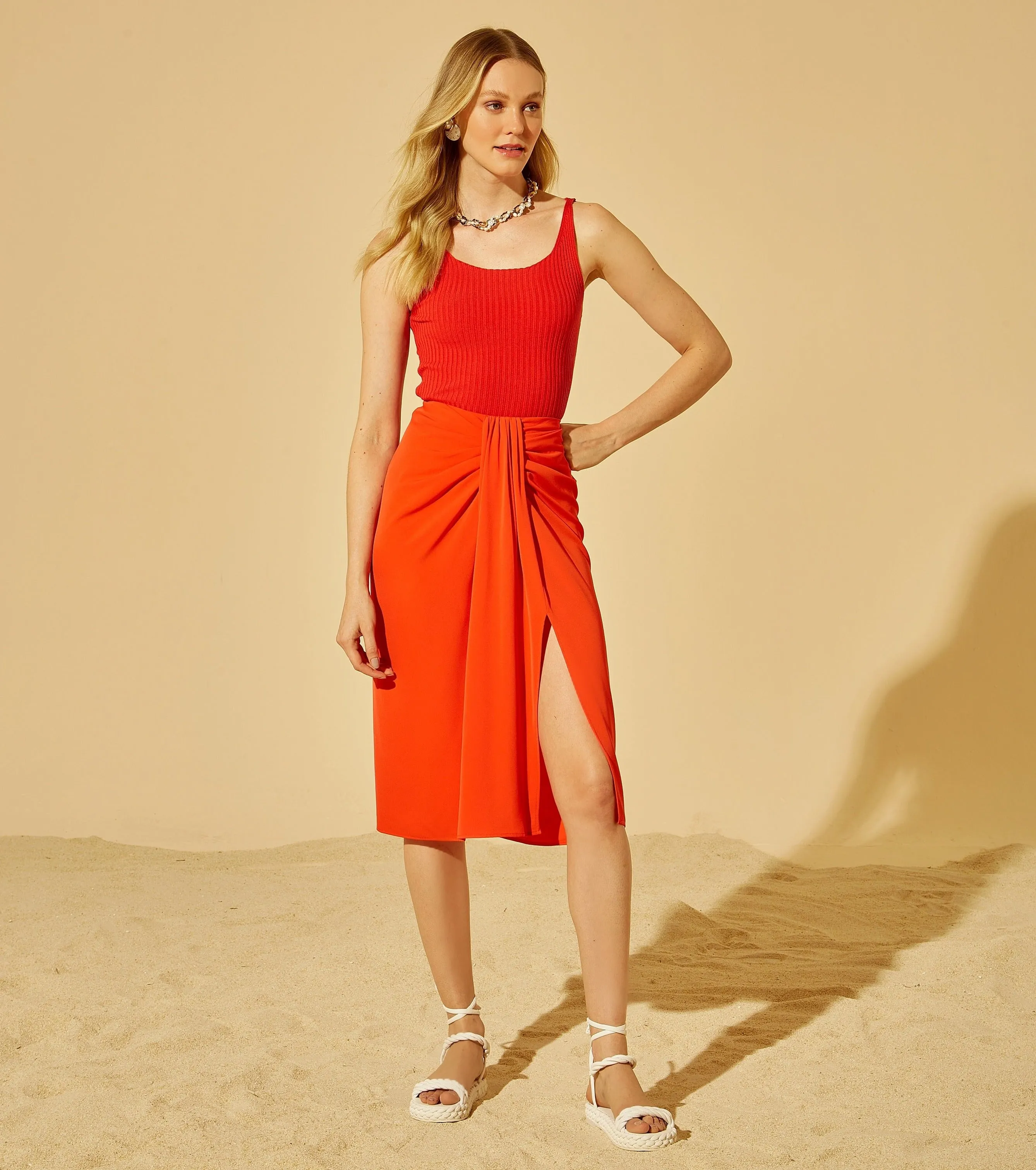 Estela Top in Red