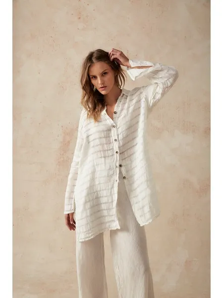 Estilo Emporio Carita Cover Up - Panna White Stripe