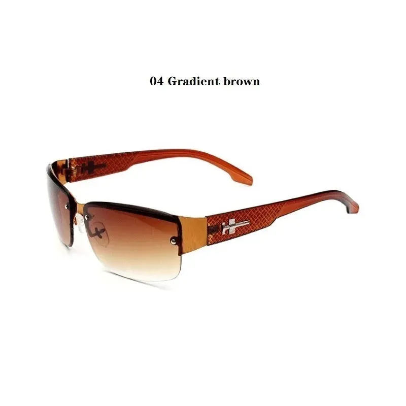 Fashion Men's Vintage Sunglasses Women's Driving Rimless Designer Sunglasses Gradient Lens Sun Glasses Frameless Eyewear UV400