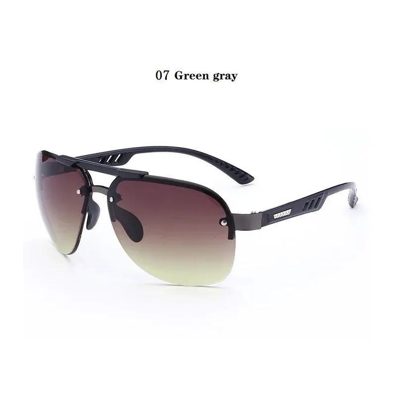 Fashion Men's Vintage Sunglasses Women's Driving Rimless Designer Sunglasses Gradient Lens Sun Glasses Frameless Eyewear UV400