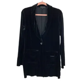Gibson Look Black Velvet Blazer- Size S