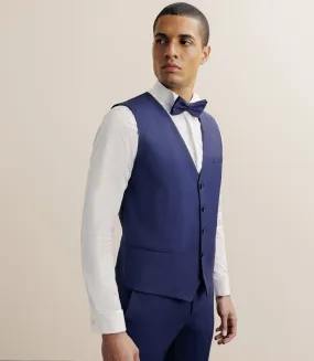 Gilet ville en laine majoritaire bleu