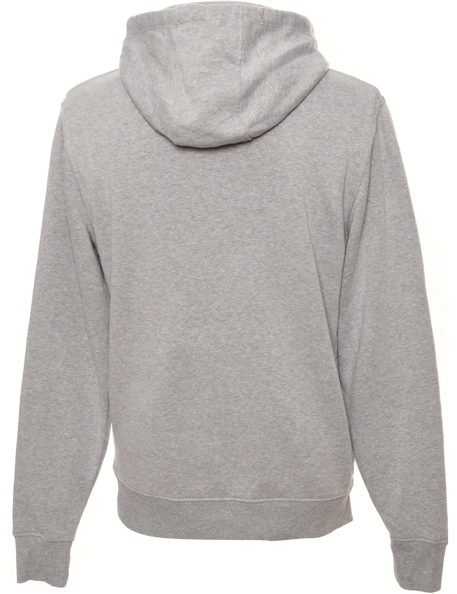 Grey Printed Hoodie - XL