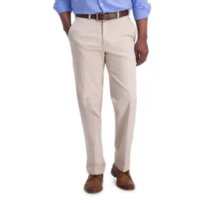 Haggar Mens Classic fit Dress Pants 44 / 29 Beige Stretch