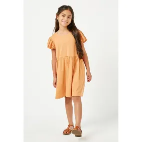 Hayden Los Angeles Ruffle Sleeve Ribbed Knit Dress
