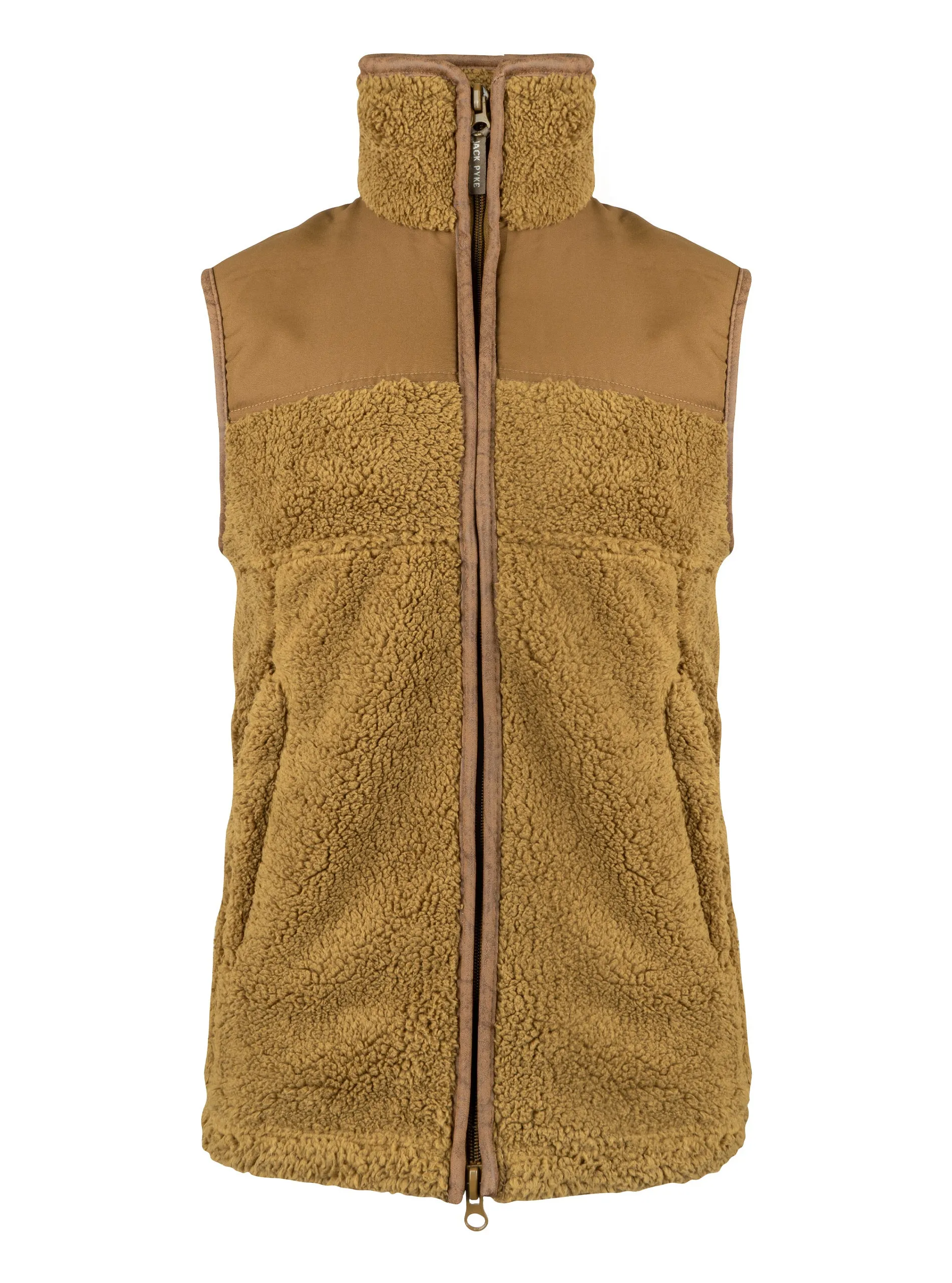 JACK PYKE Sherpa Fleece Gilet Dark Olive