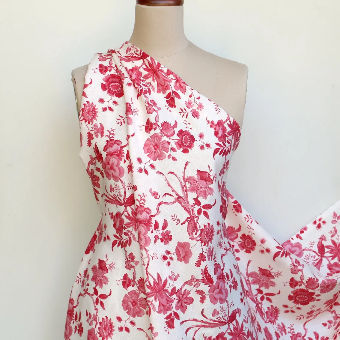 Jannah Red - Liberty Sycamore Linen
