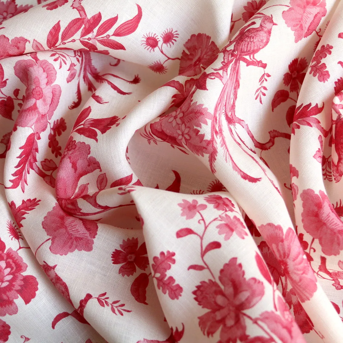 Jannah Red - Liberty Sycamore Linen
