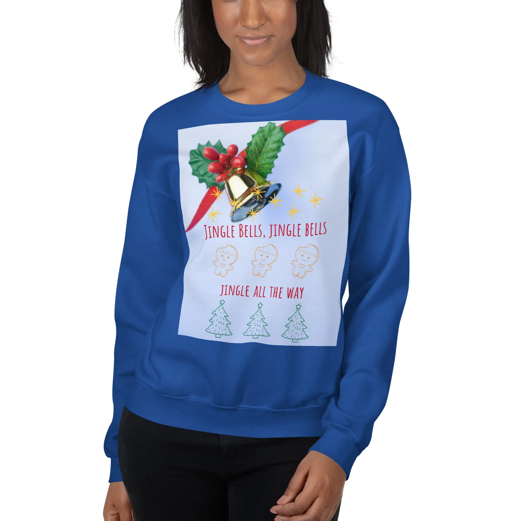 Jingle Bells Christmas Sweatshirt (Glamourange Christmas Sweatshirt Womens)