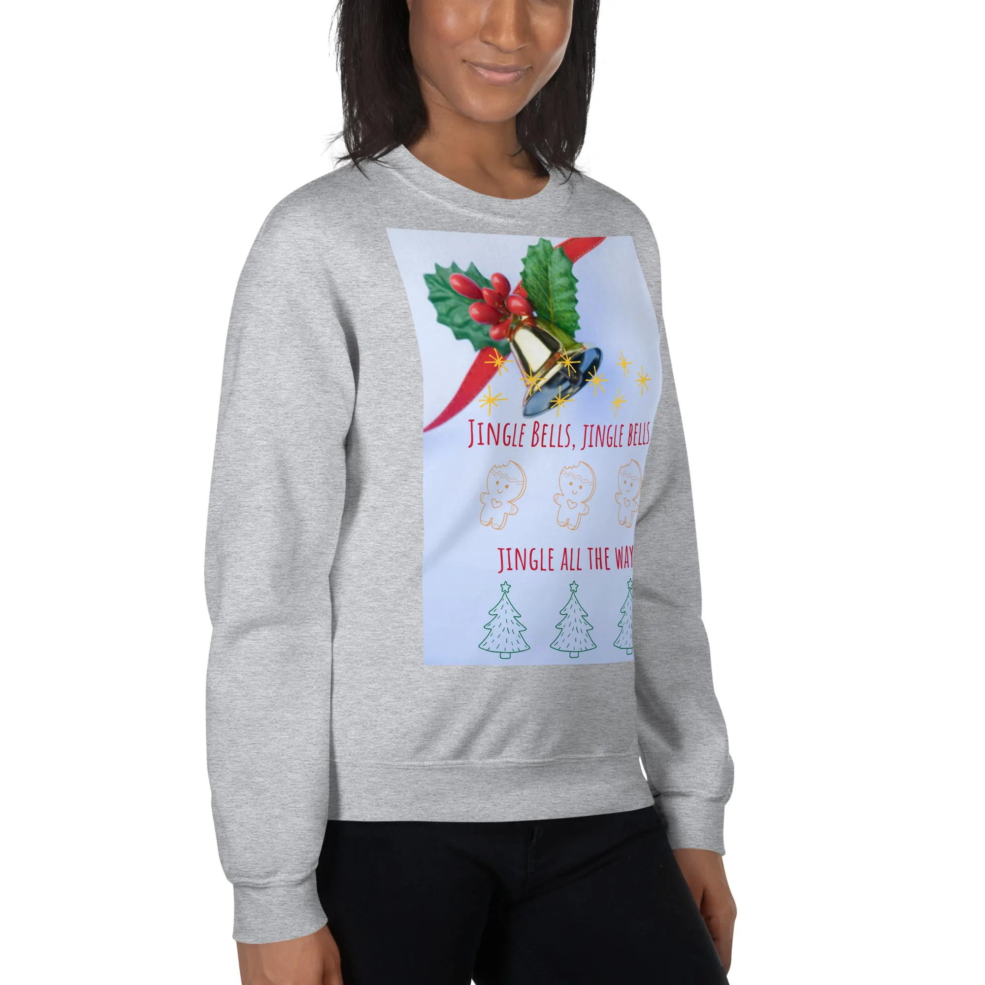 Jingle Bells Christmas Sweatshirt (Glamourange Christmas Sweatshirt Womens)