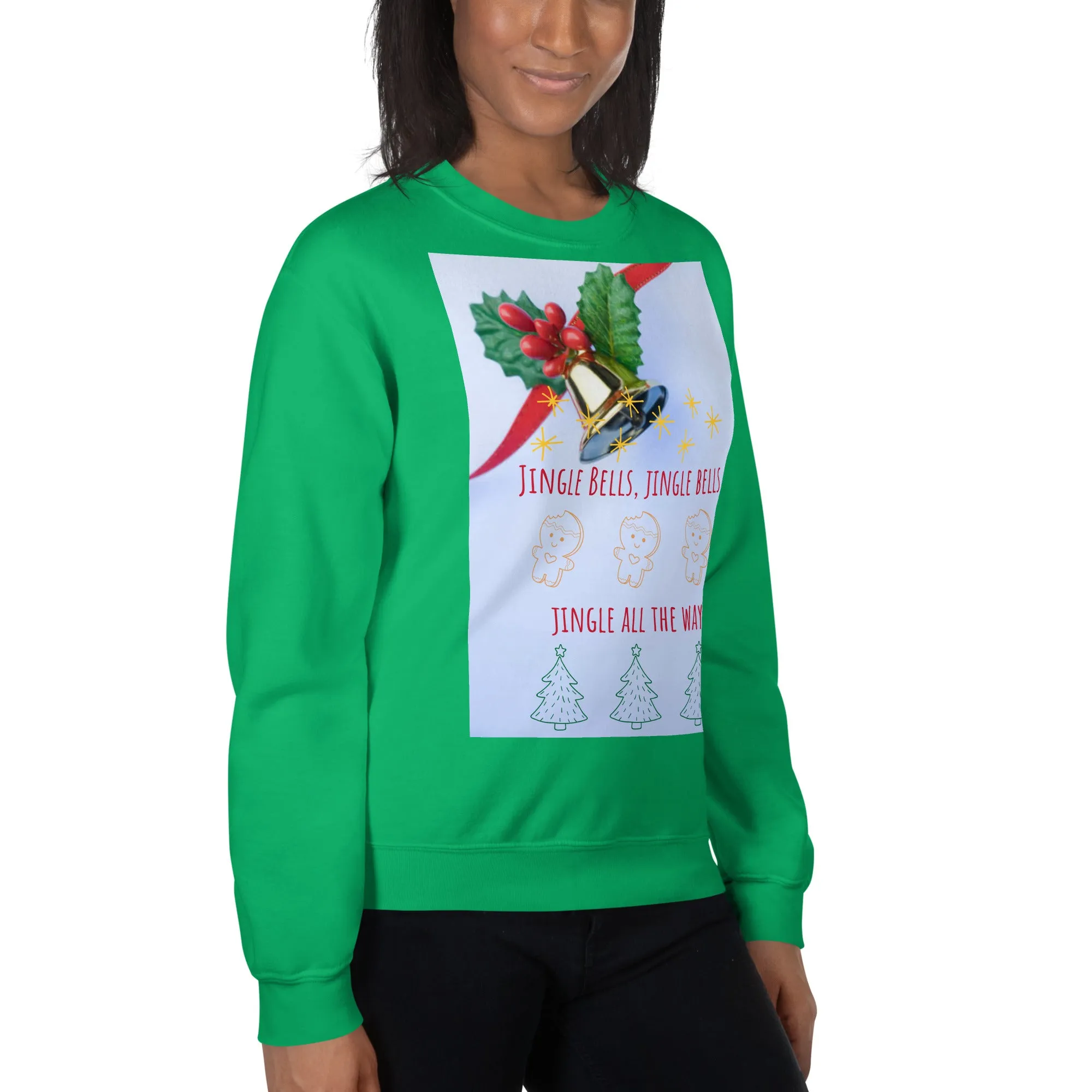 Jingle Bells Christmas Sweatshirt (Glamourange Christmas Sweatshirt Womens)