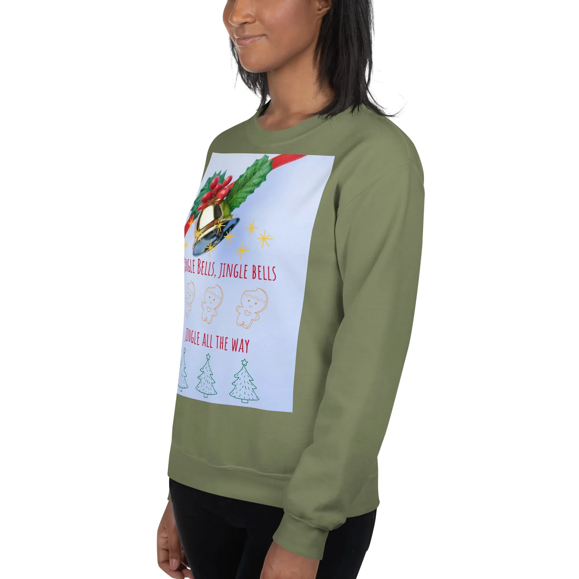 Jingle Bells Christmas Sweatshirt (Glamourange Christmas Sweatshirt Womens)