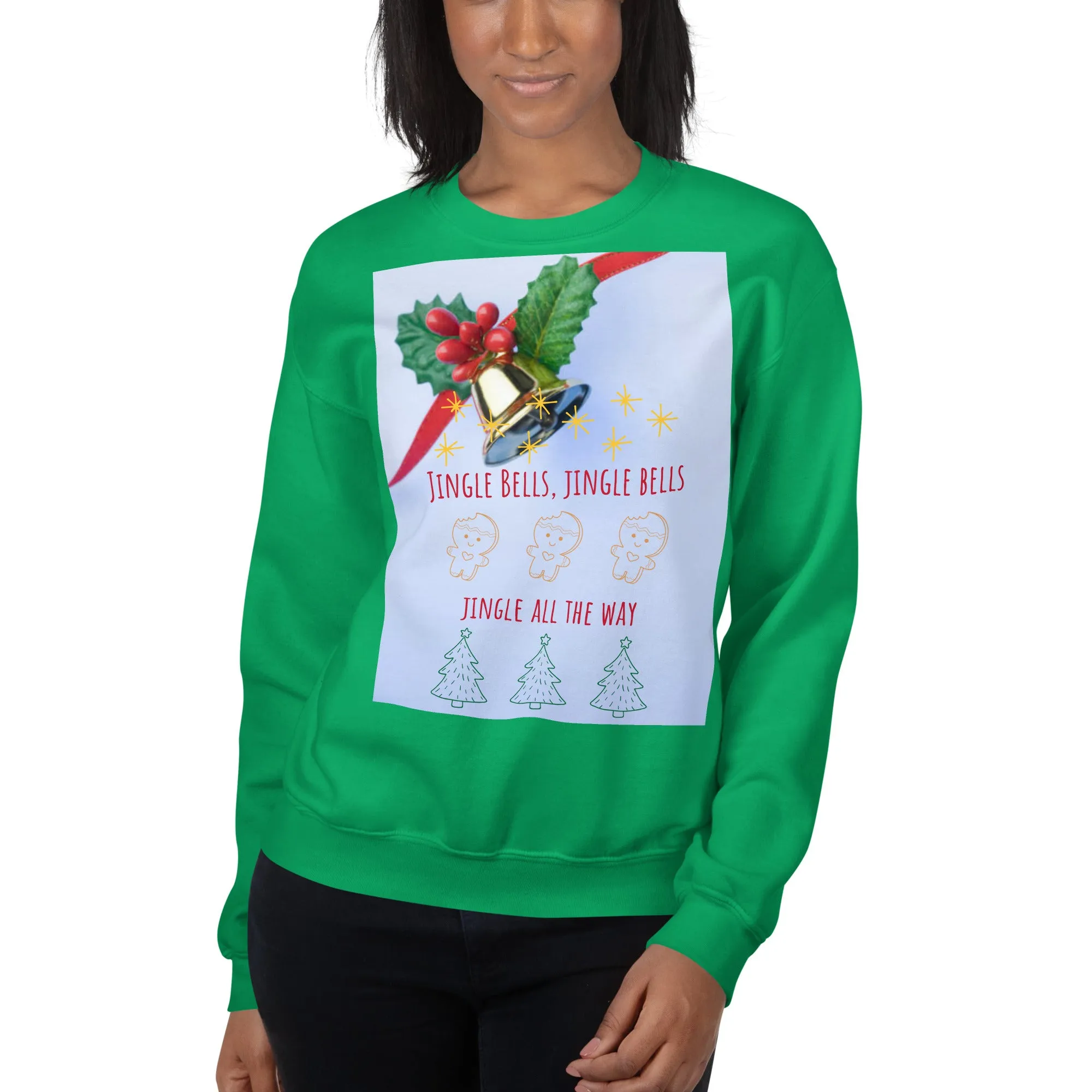 Jingle Bells Christmas Sweatshirt (Glamourange Christmas Sweatshirt Womens)