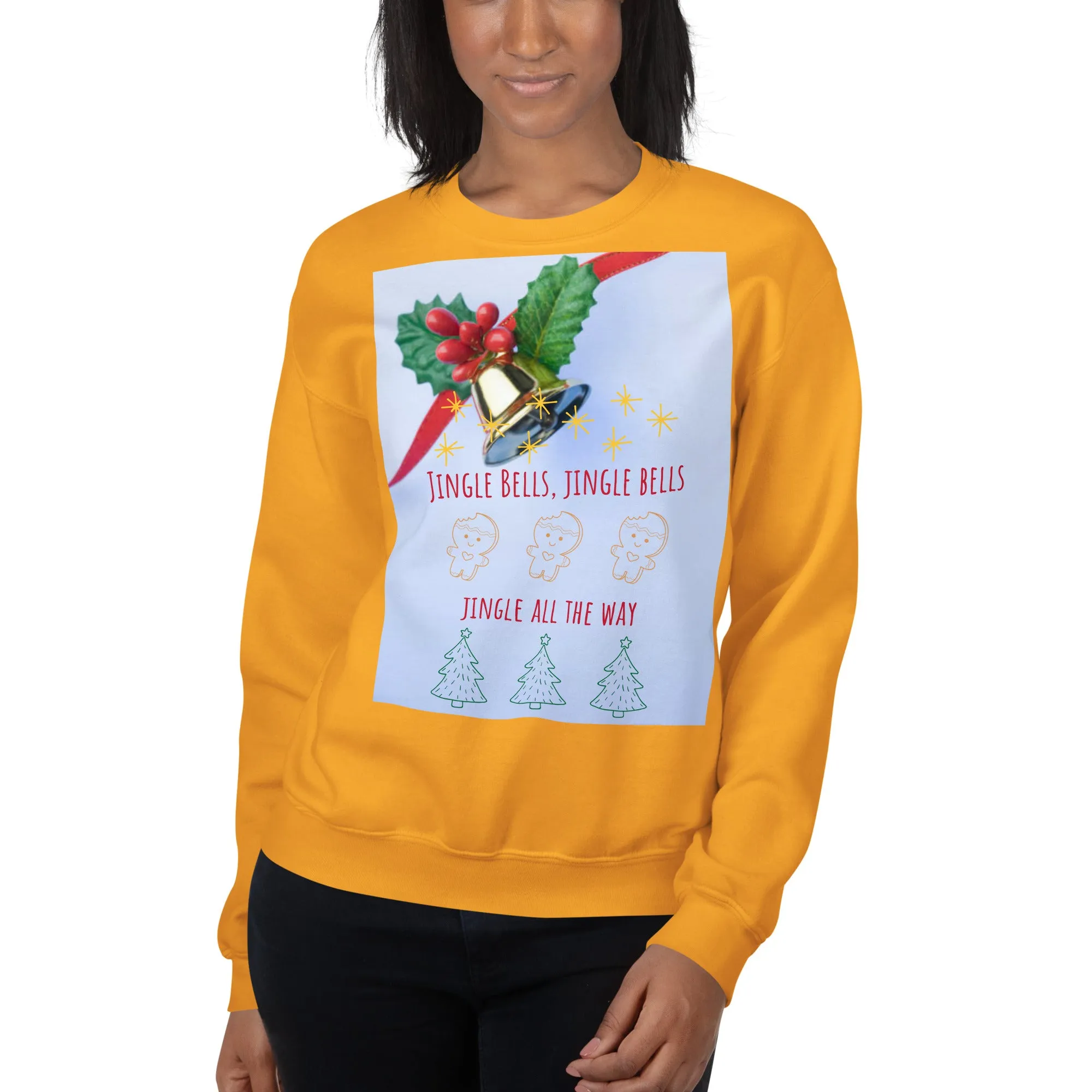Jingle Bells Christmas Sweatshirt (Glamourange Christmas Sweatshirt Womens)