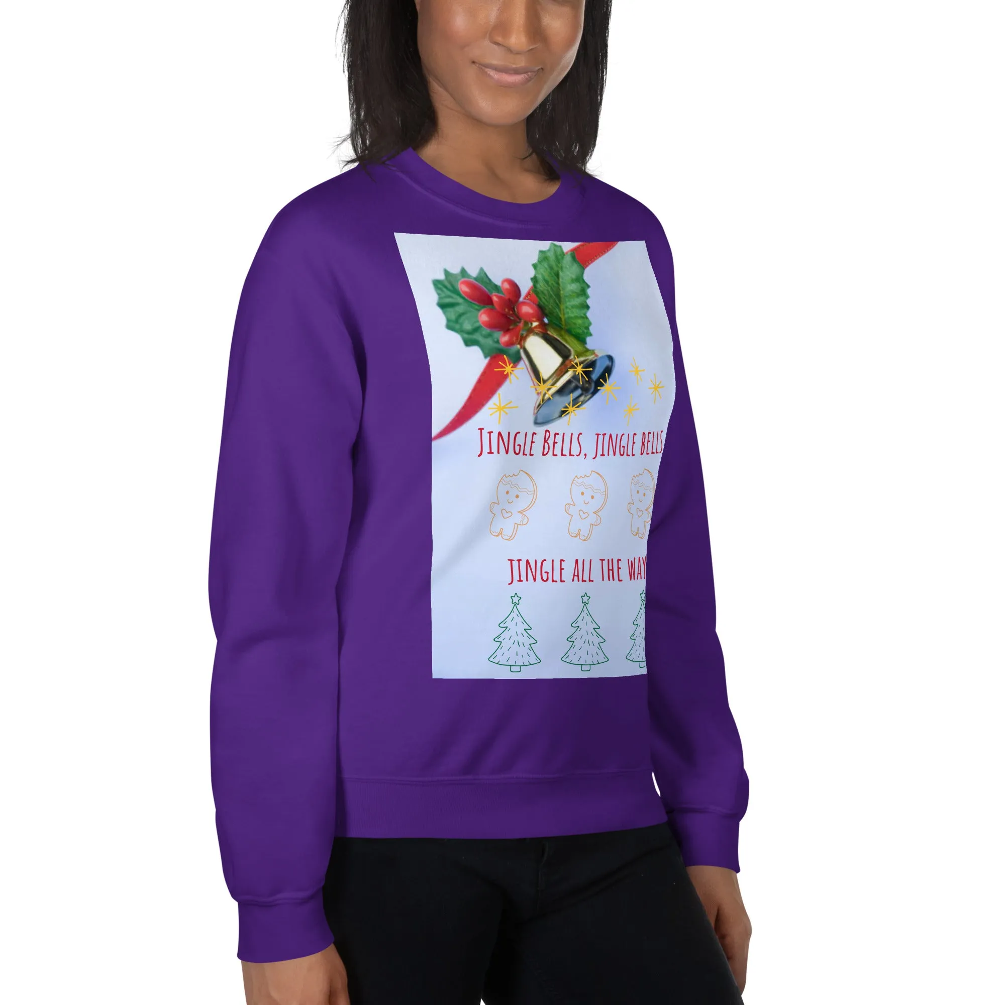 Jingle Bells Christmas Sweatshirt (Glamourange Christmas Sweatshirt Womens)