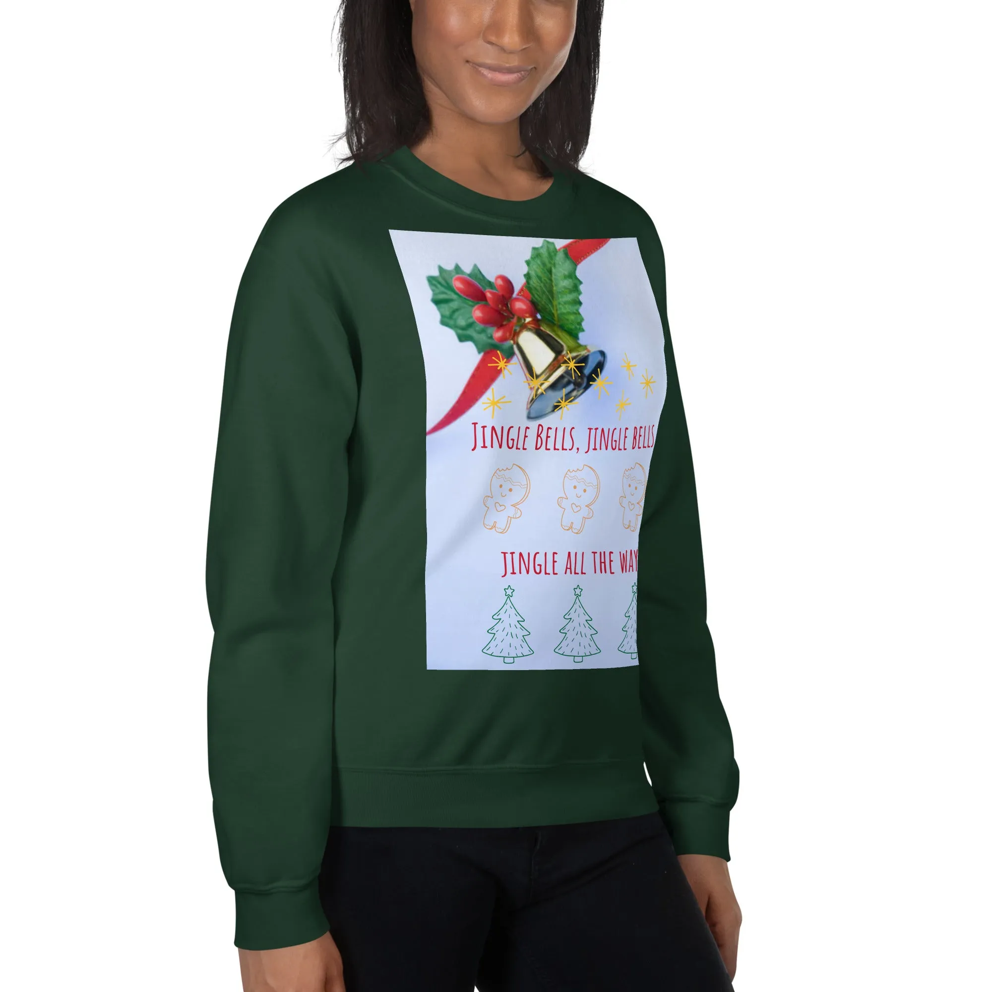 Jingle Bells Christmas Sweatshirt (Glamourange Christmas Sweatshirt Womens)