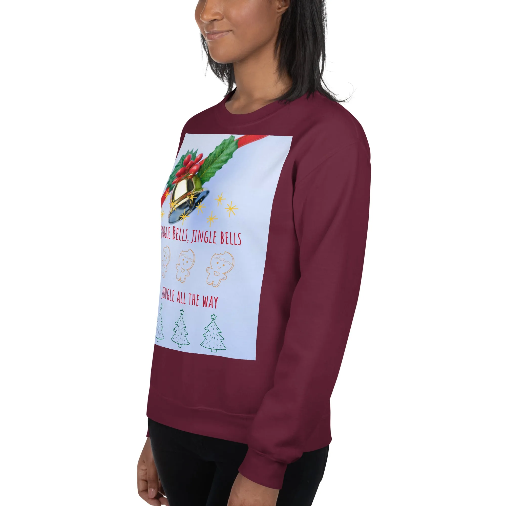 Jingle Bells Christmas Sweatshirt (Glamourange Christmas Sweatshirt Womens)