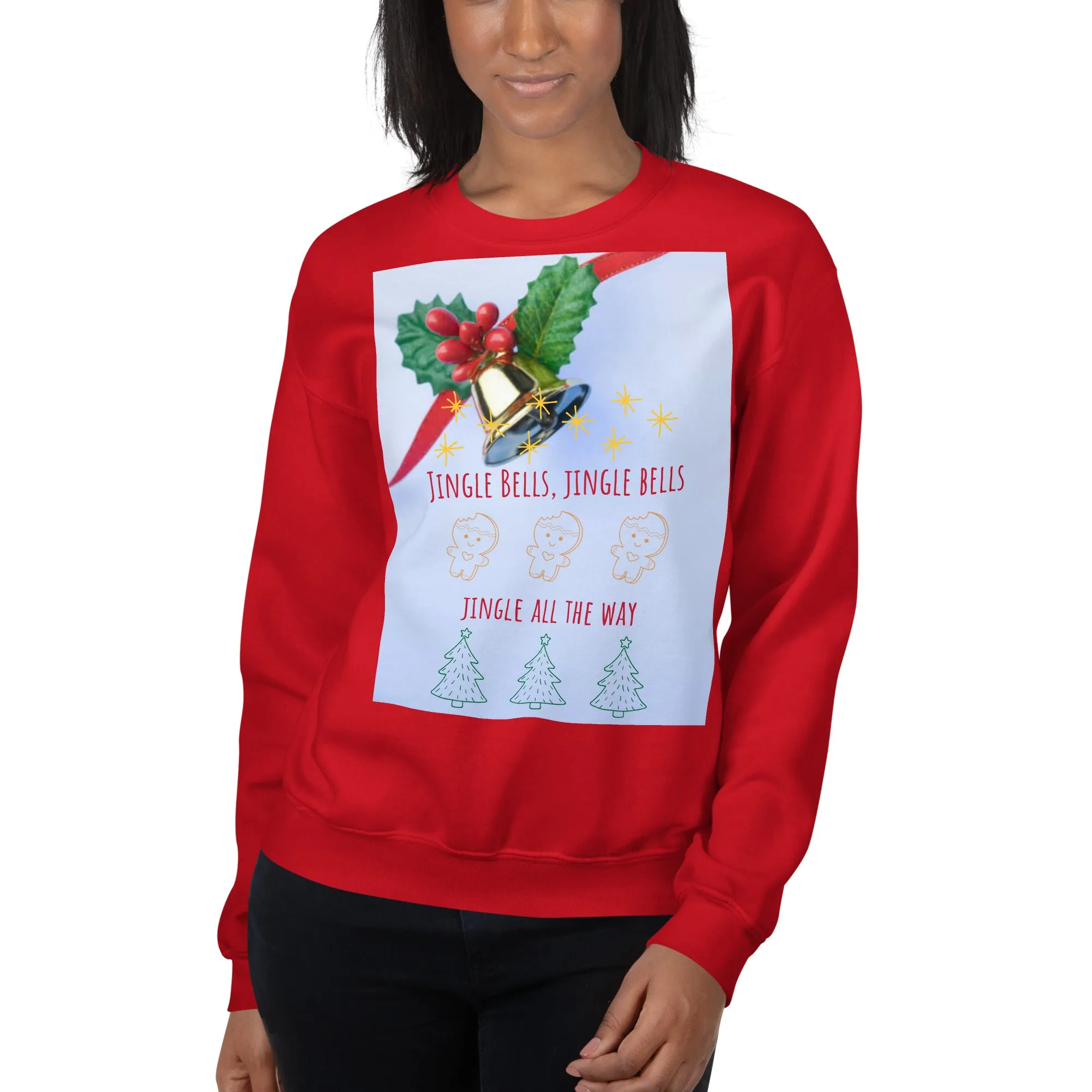 Jingle Bells Christmas Sweatshirt (Glamourange Christmas Sweatshirt Womens)