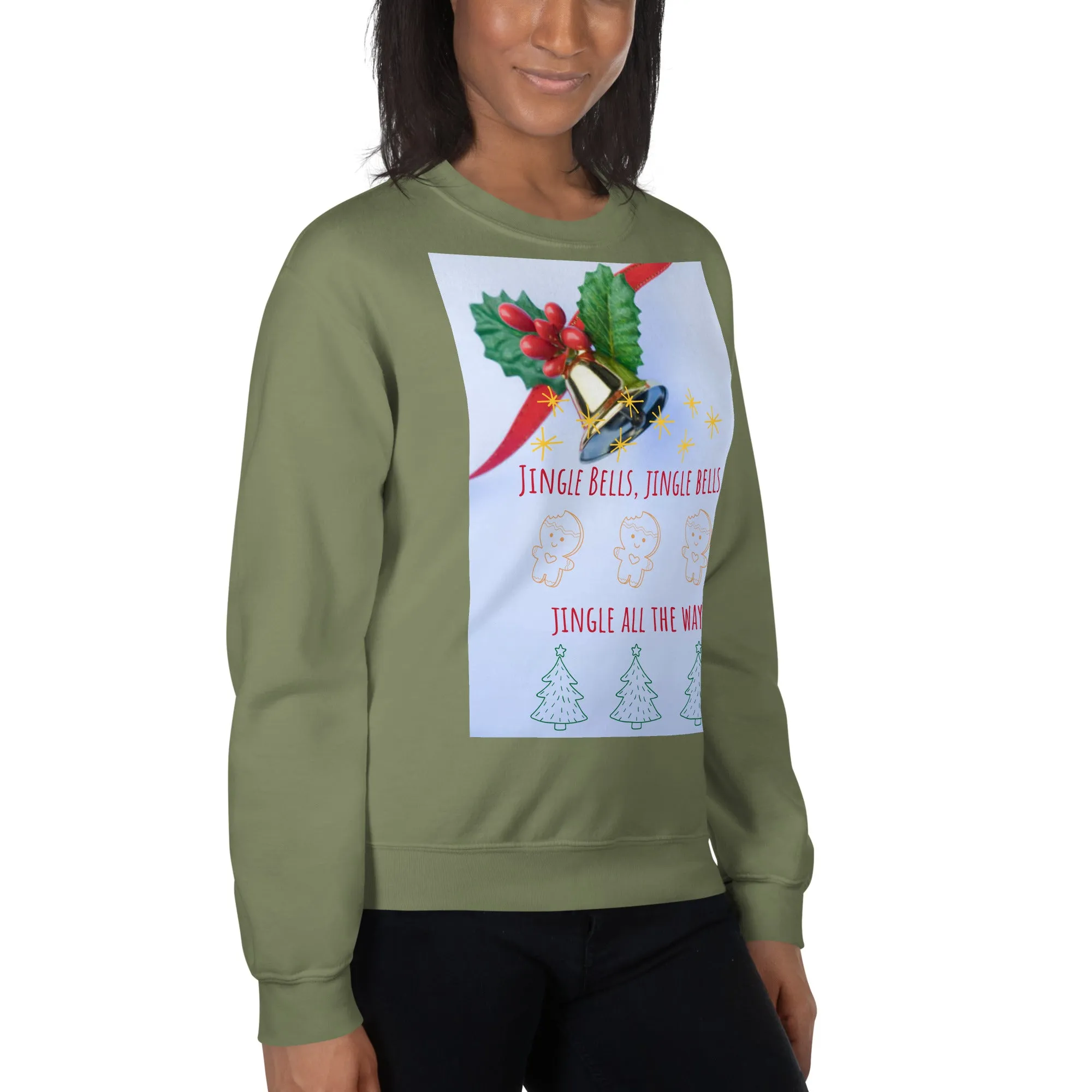 Jingle Bells Christmas Sweatshirt (Glamourange Christmas Sweatshirt Womens)