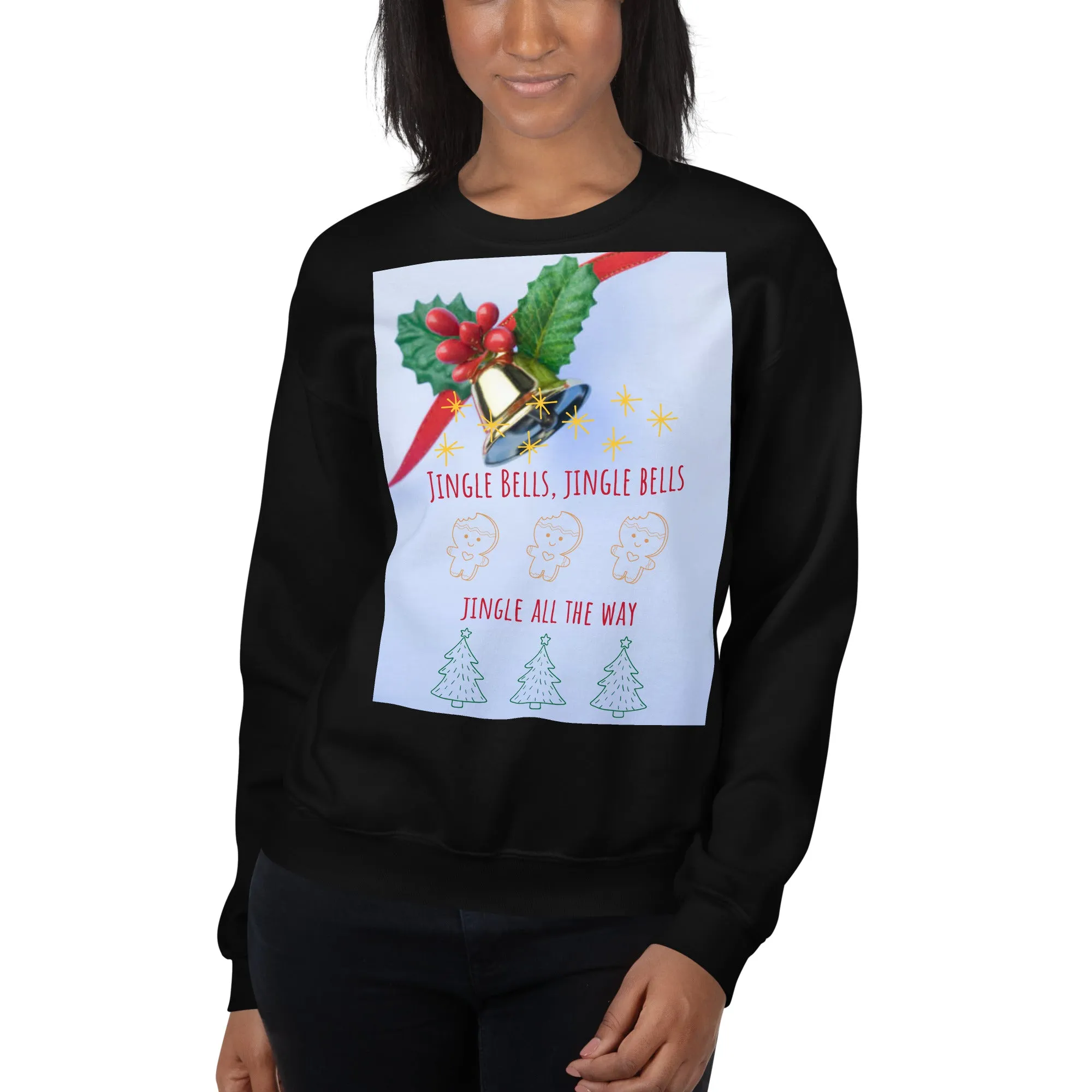 Jingle Bells Christmas Sweatshirt (Glamourange Christmas Sweatshirt Womens)
