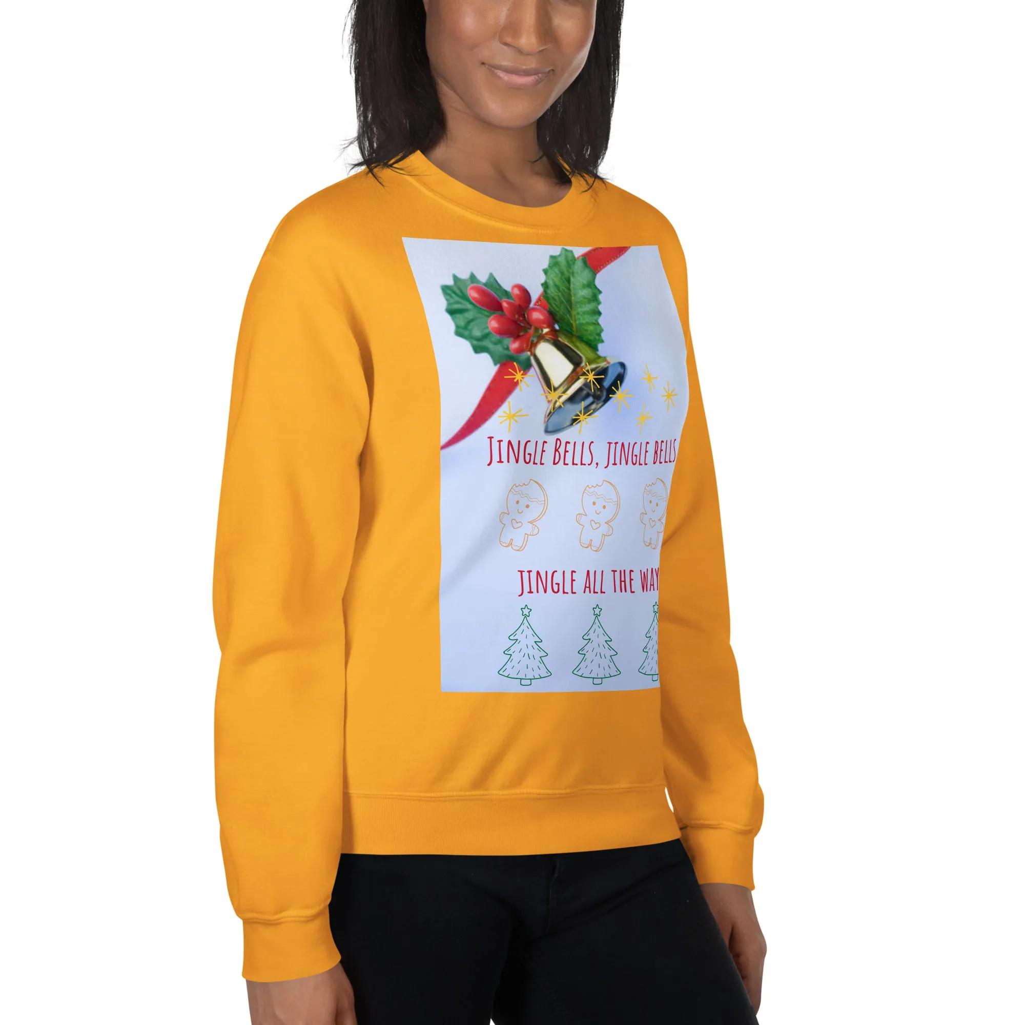 Jingle Bells Christmas Sweatshirt (Glamourange Christmas Sweatshirt Womens)