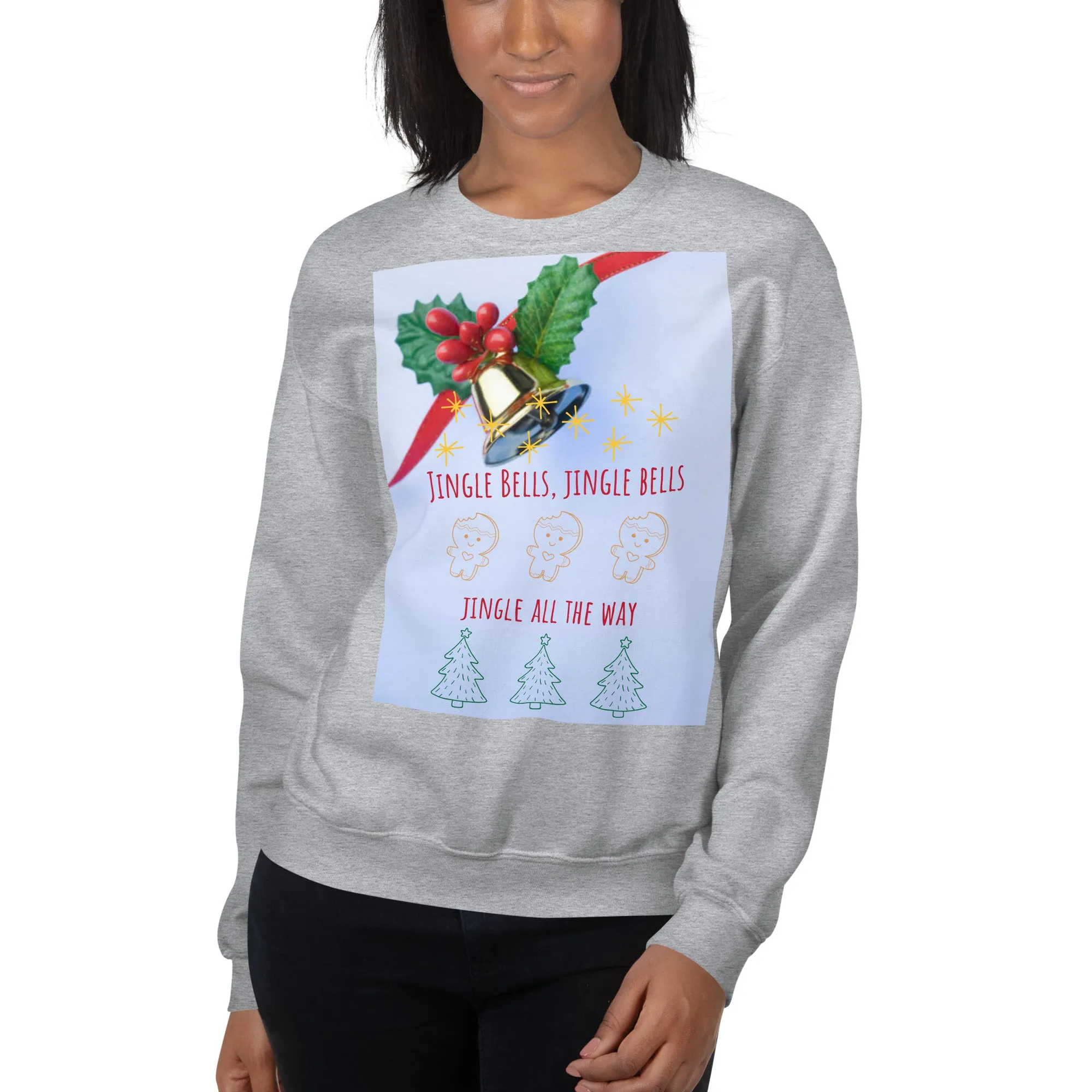 Jingle Bells Christmas Sweatshirt (Glamourange Christmas Sweatshirt Womens)