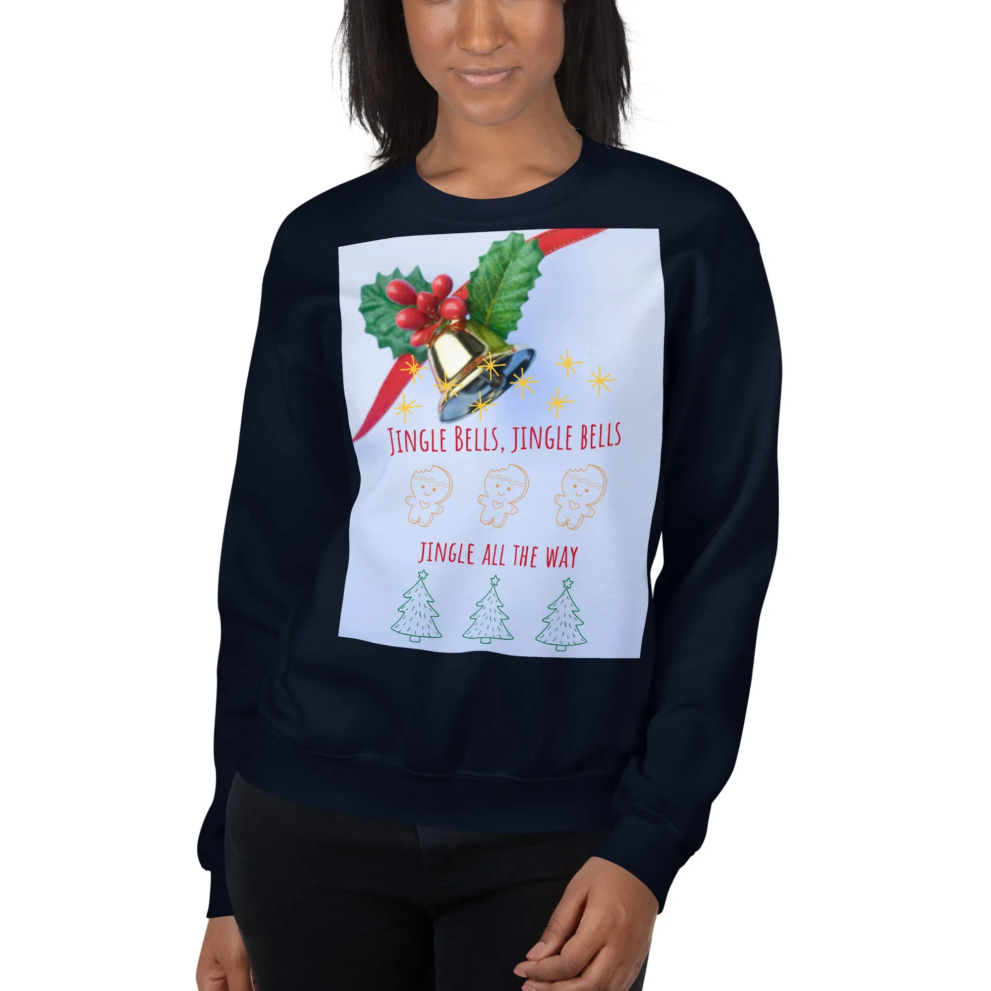 Jingle Bells Christmas Sweatshirt (Glamourange Christmas Sweatshirt Womens)