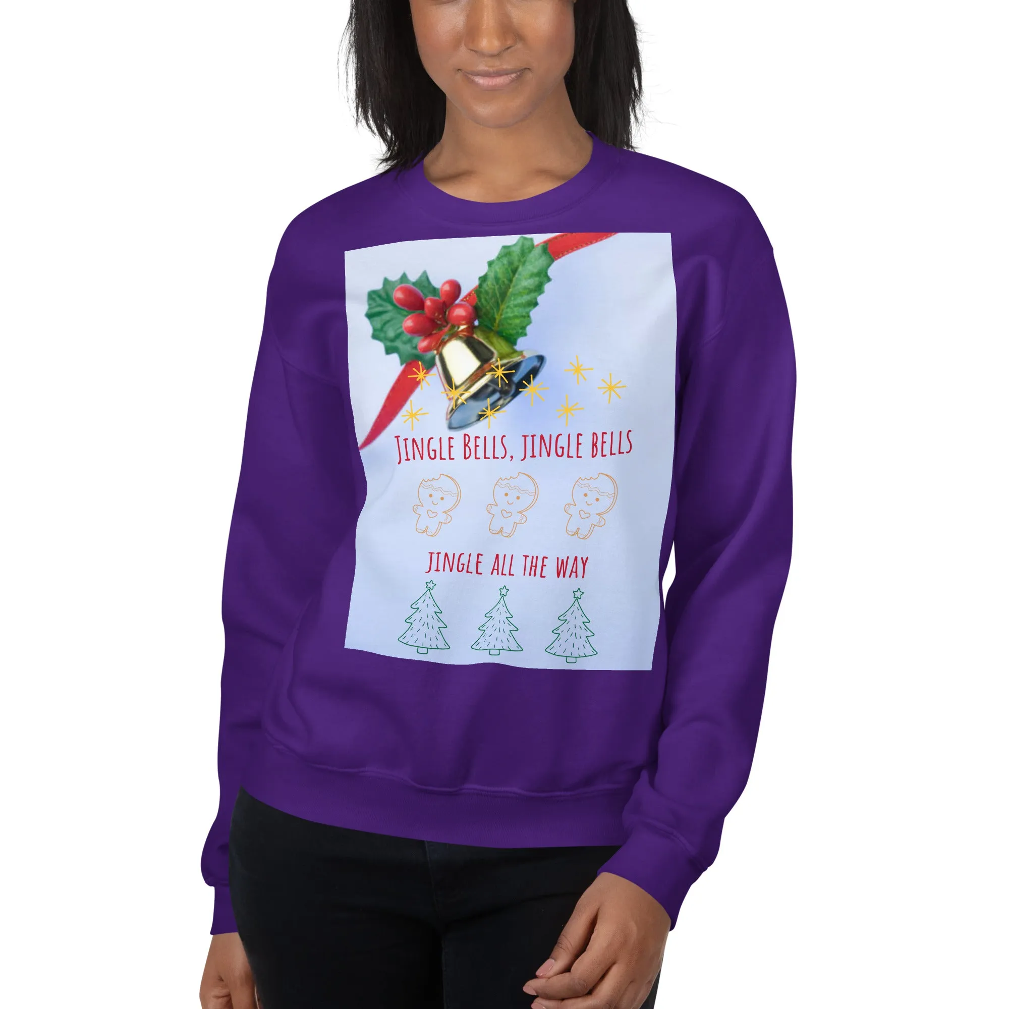 Jingle Bells Christmas Sweatshirt (Glamourange Christmas Sweatshirt Womens)