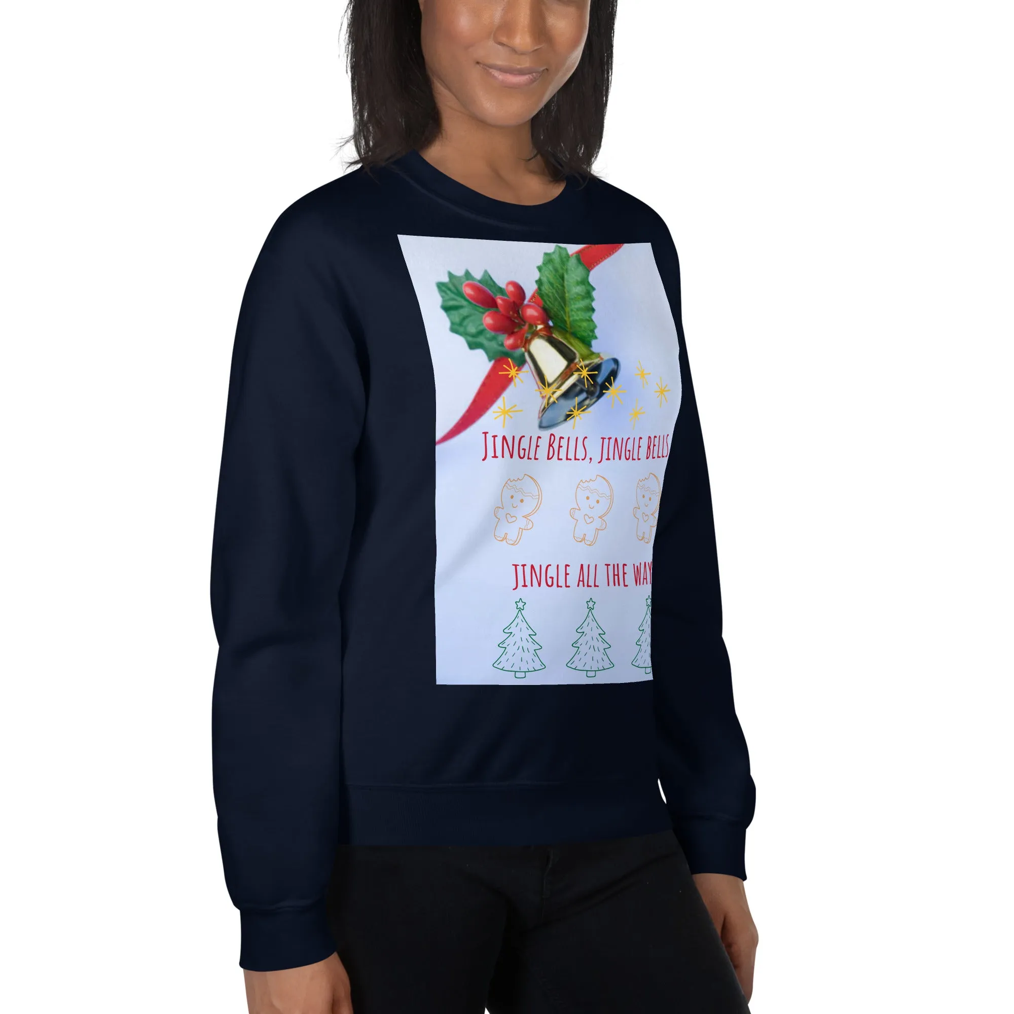 Jingle Bells Christmas Sweatshirt (Glamourange Christmas Sweatshirt Womens)