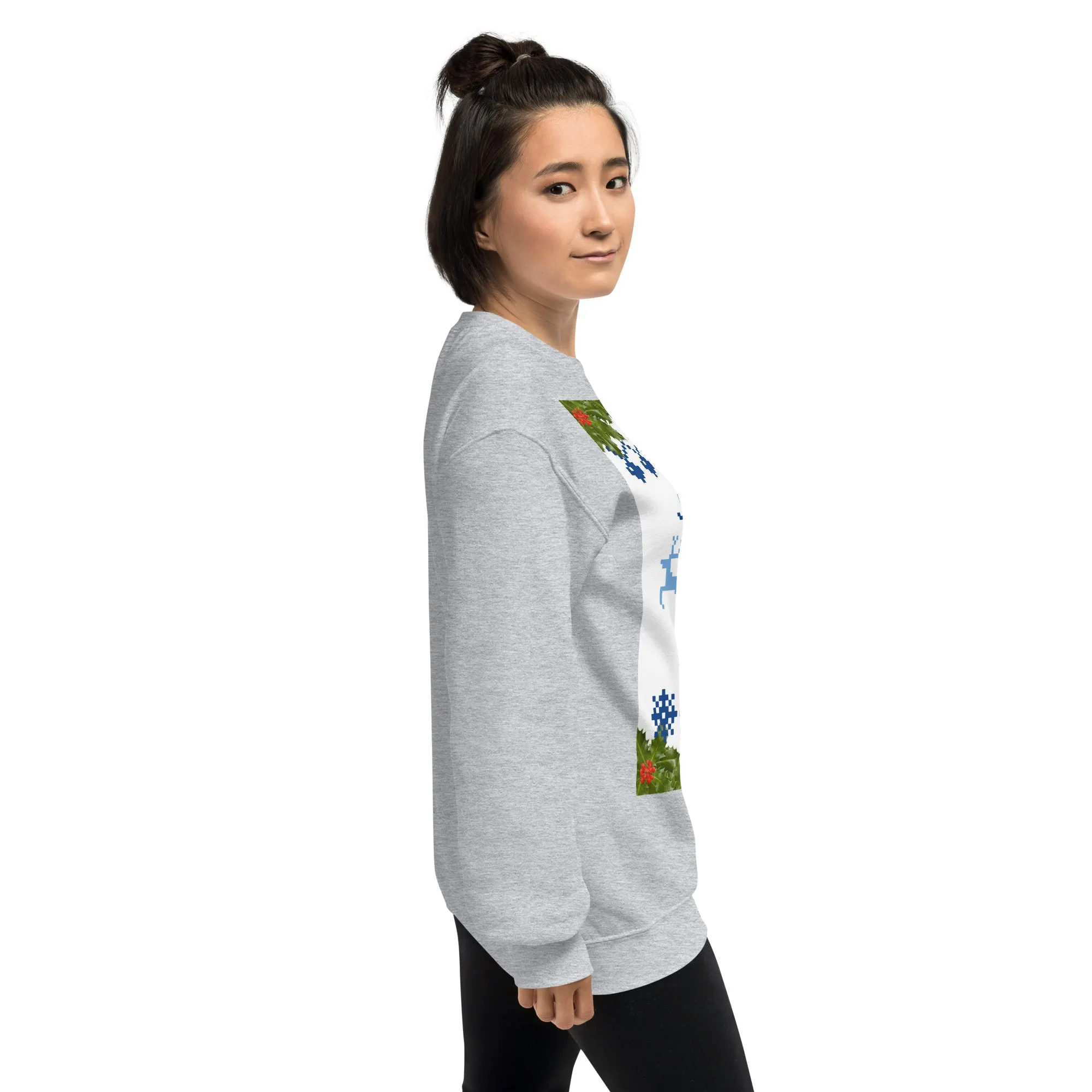 Jolly Holly Sweatshirt Christmas (Glamourange Christmas Sweatshirt Womens)