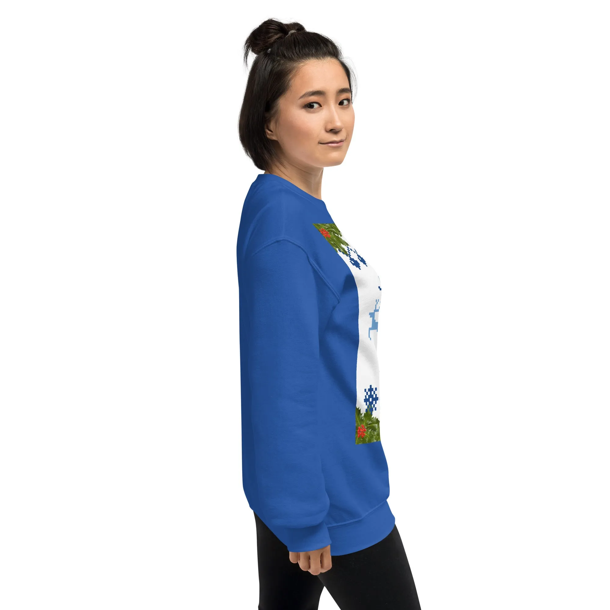 Jolly Holly Sweatshirt Christmas (Glamourange Christmas Sweatshirt Womens)