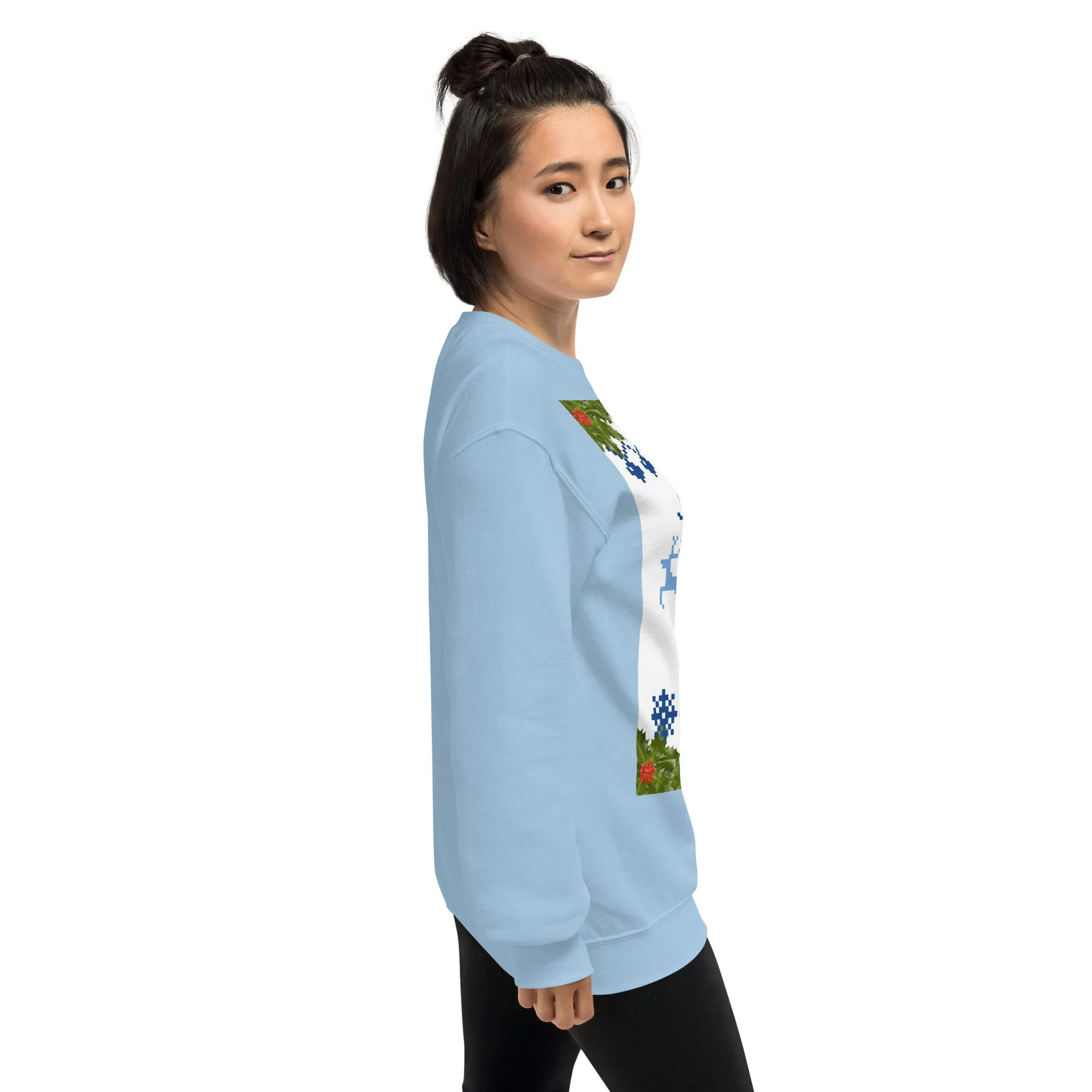 Jolly Holly Sweatshirt Christmas (Glamourange Christmas Sweatshirt Womens)