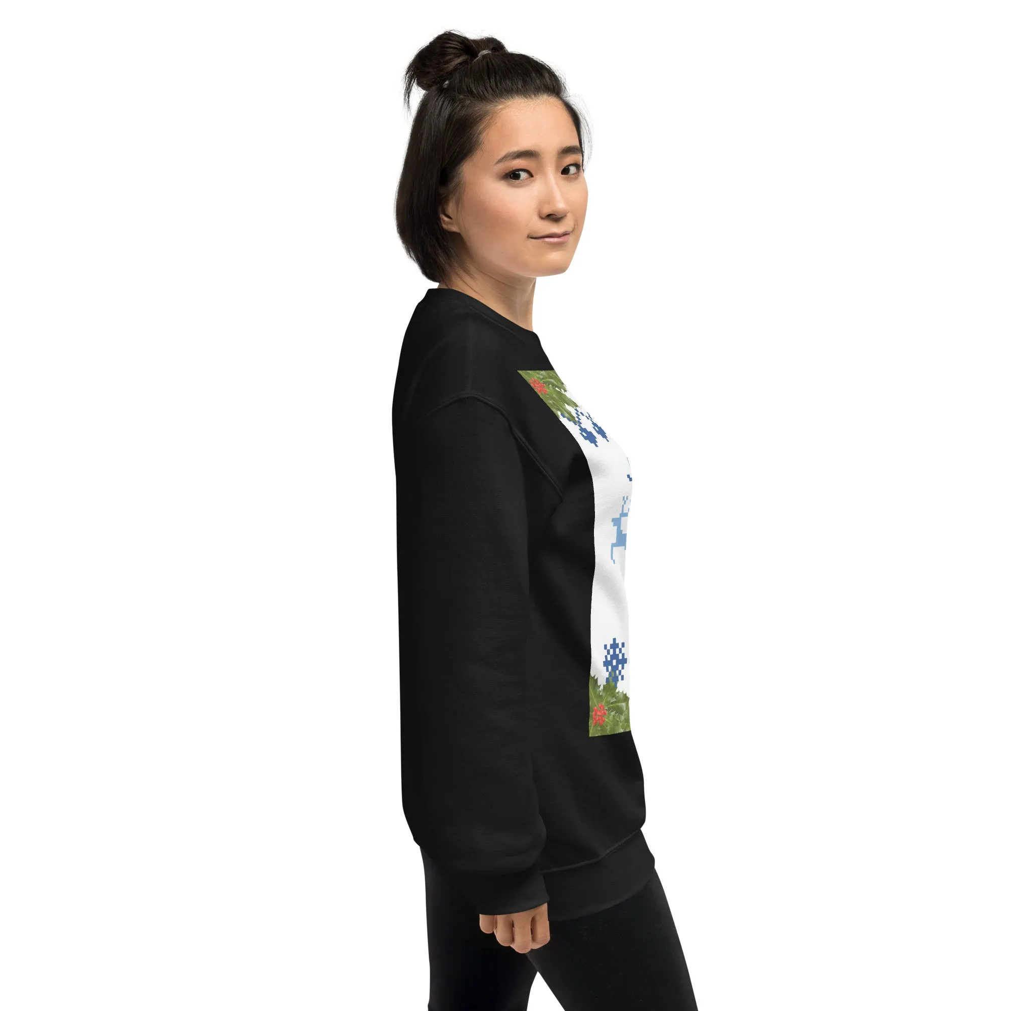 Jolly Holly Sweatshirt Christmas (Glamourange Christmas Sweatshirt Womens)