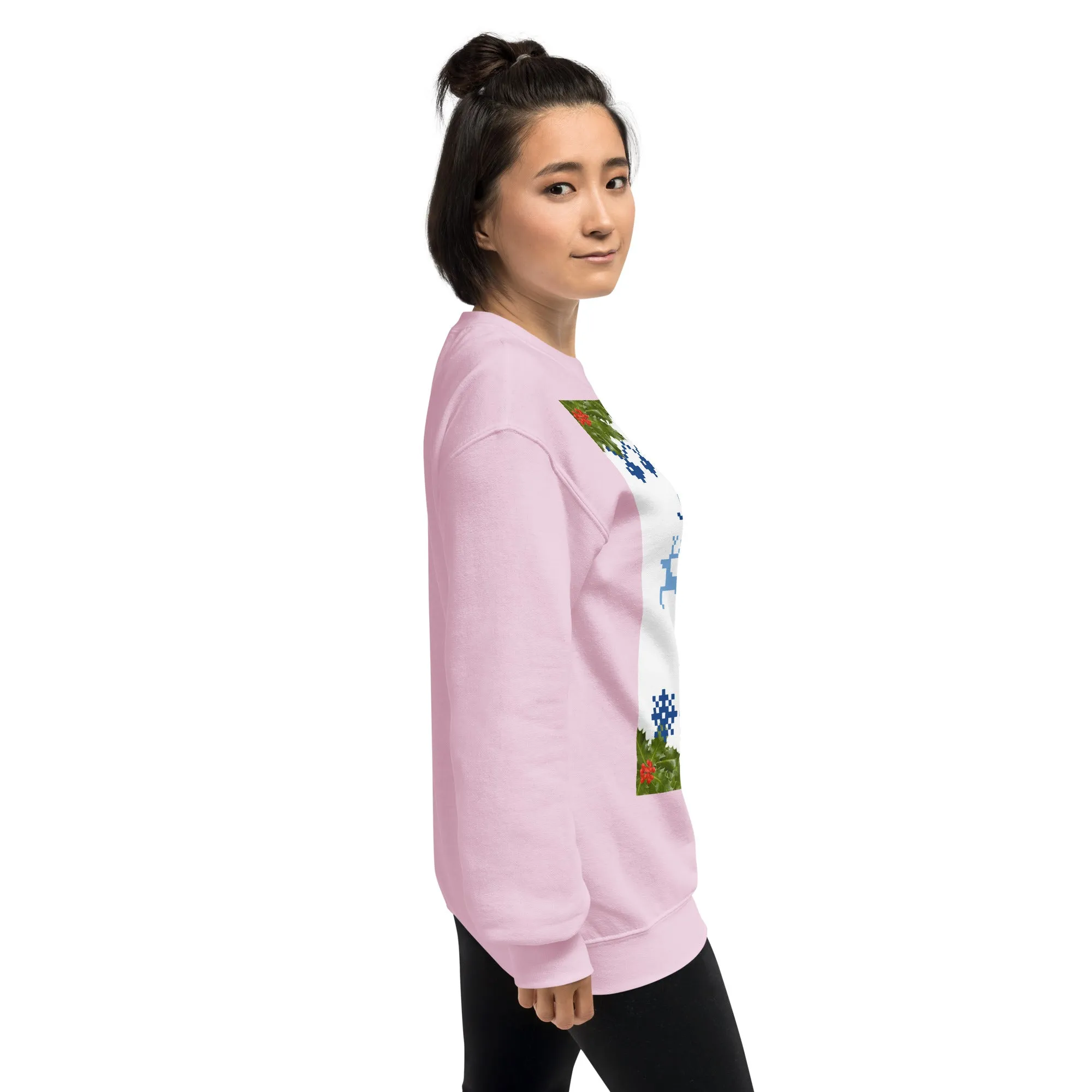 Jolly Holly Sweatshirt Christmas (Glamourange Christmas Sweatshirt Womens)