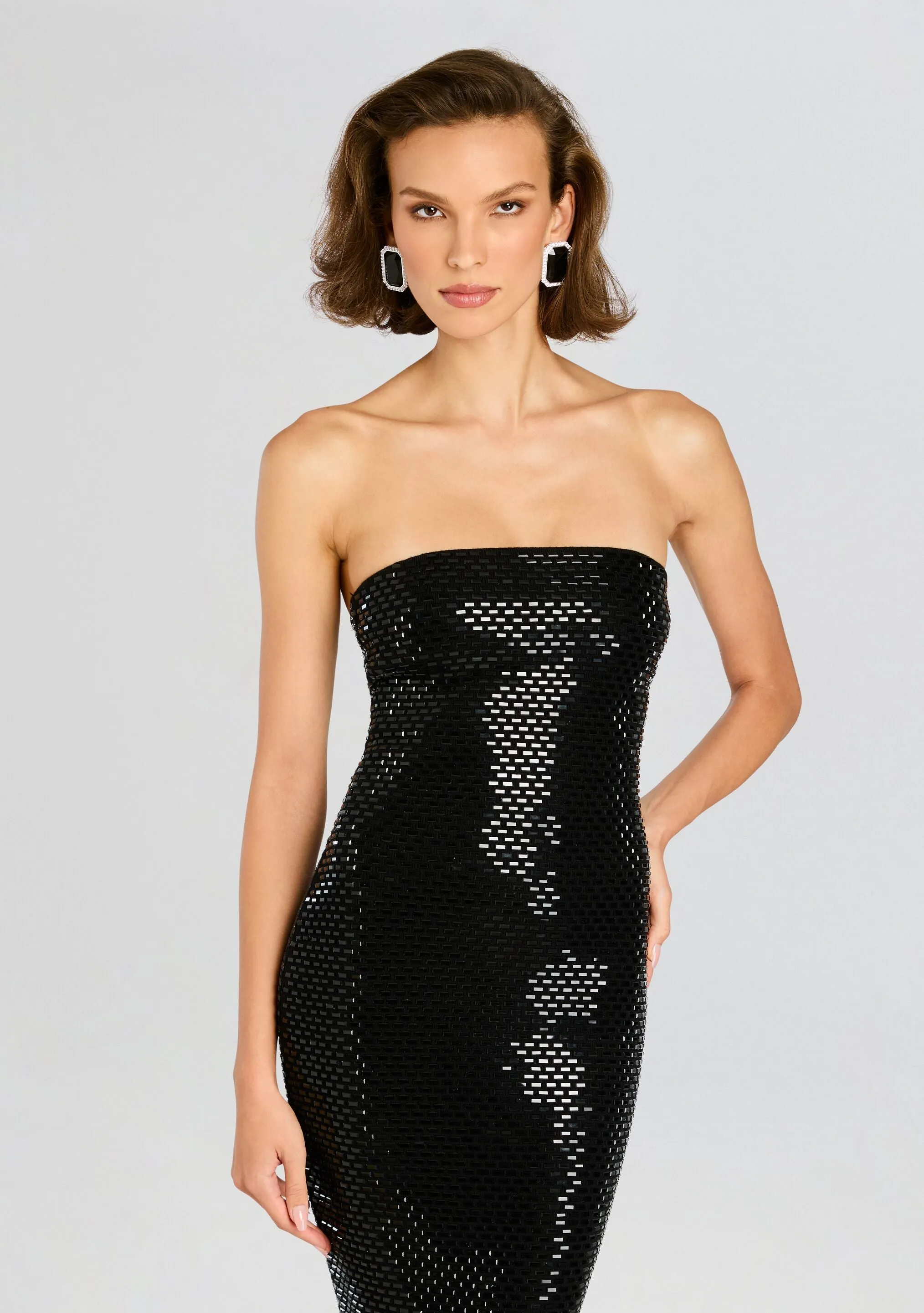 Karrah Embellished Knit Dress