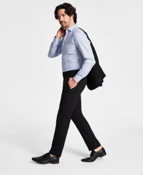 Kenneth Cole Reaction Mens Slim fit Dress Pants 34 / 29 Black Solid