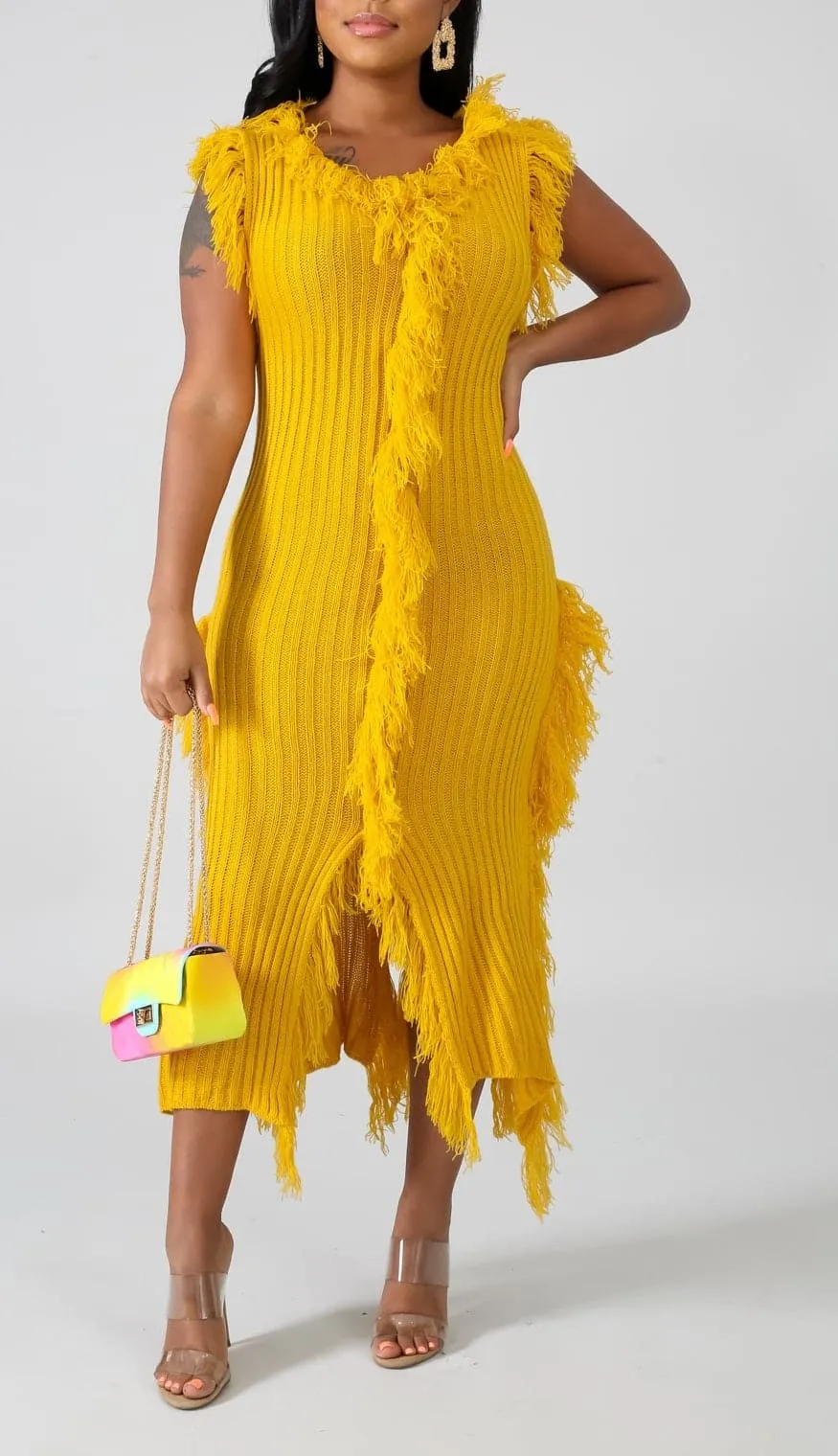 Knit Midi Dress