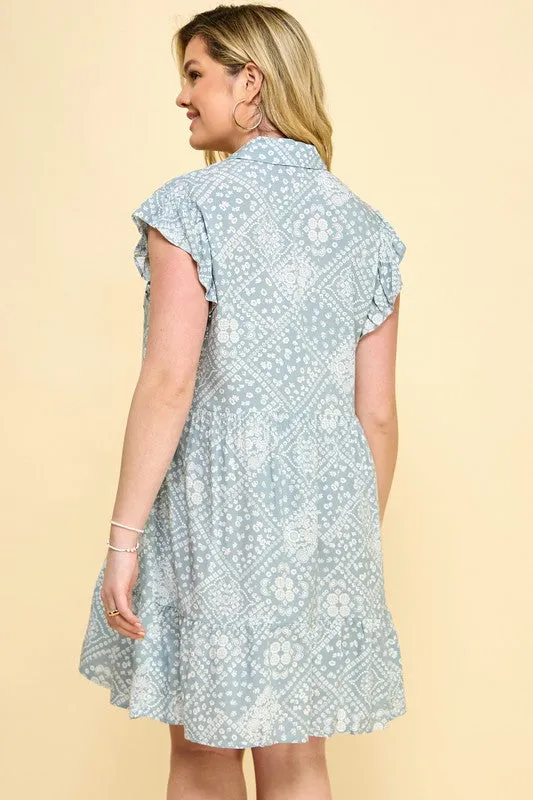 Kota Curvy Tiered Babydoll Dress
