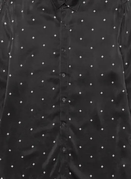 Ksubi Polka Plus Ls Shirt Black